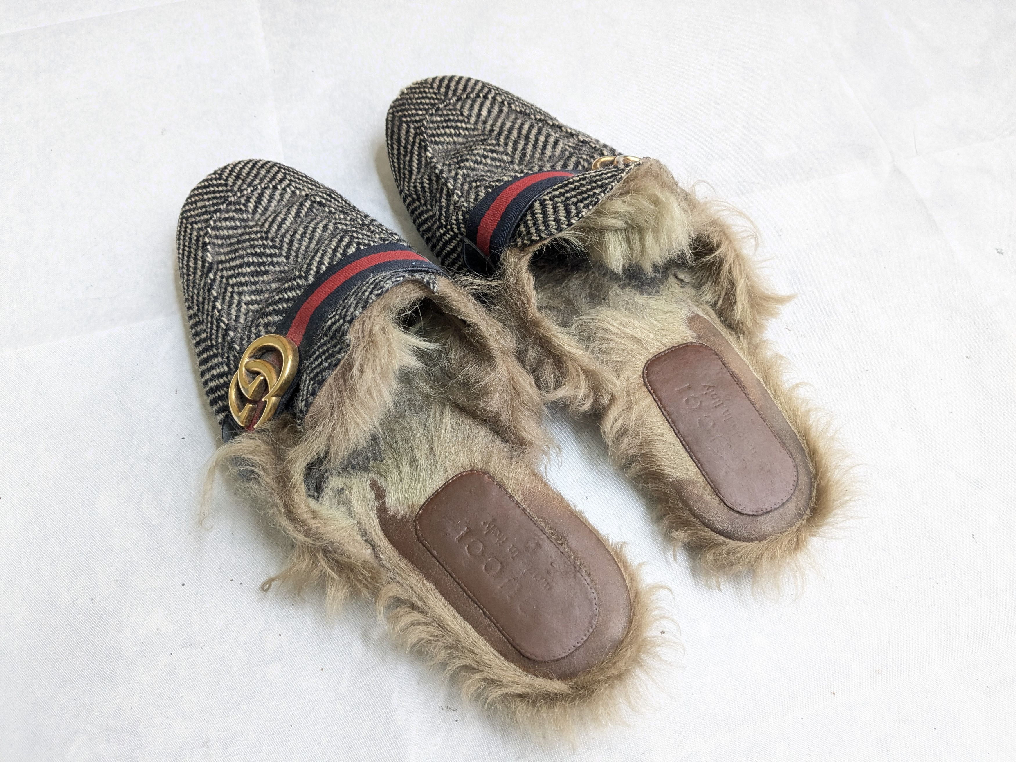 Gucci Gucci Princetown Horsebit Loafers 9 Herringbone Fur Size US 9 / EU 42 - 10 Thumbnail