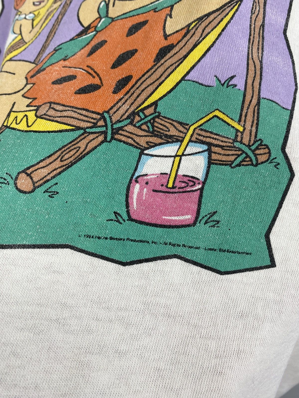 Cartoon Network 🇺🇸 Vintage 1997 The Flintstones Retro T-Shirt Rare Hype Y2K Size US XL / EU 56 / 4 - 7 Thumbnail