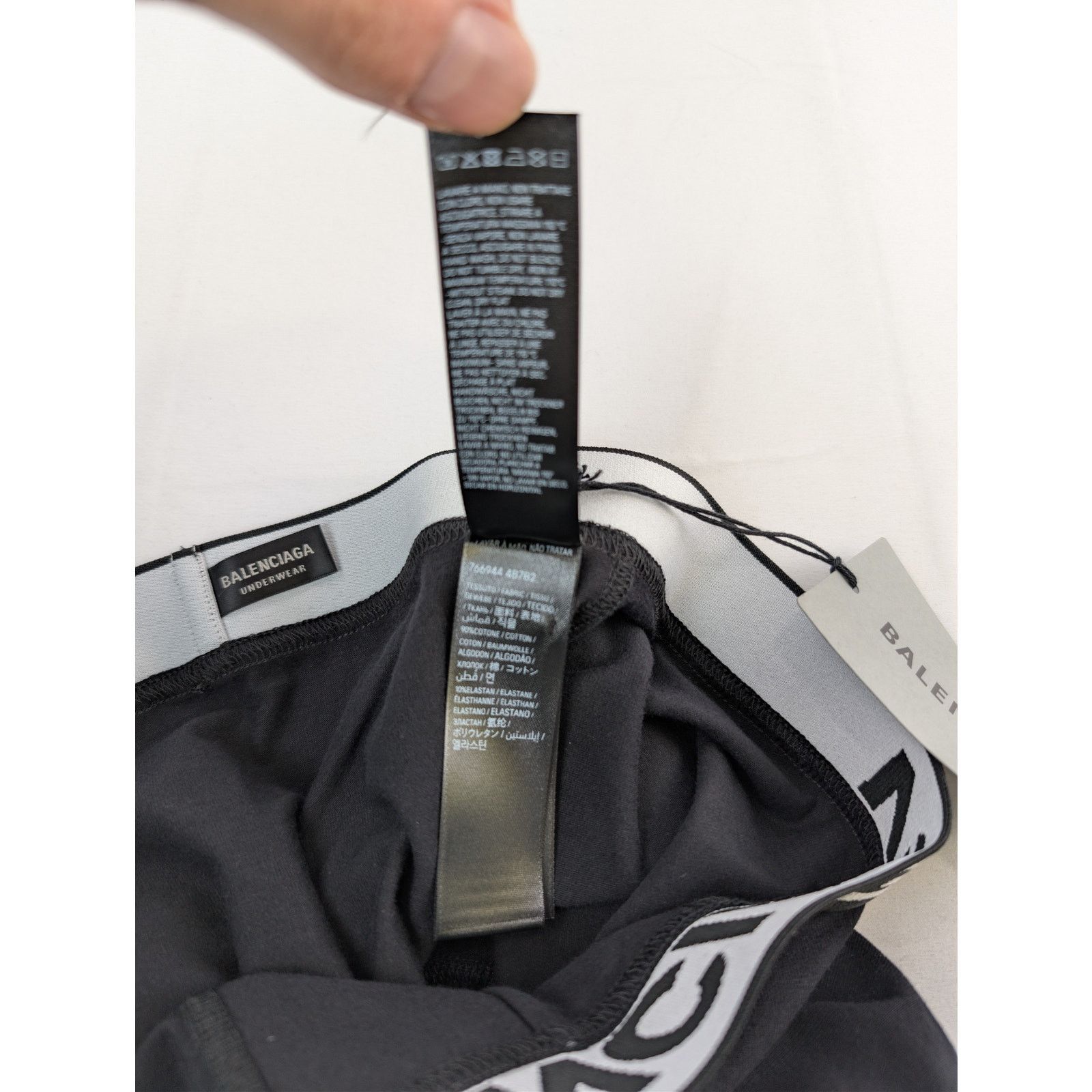 Balenciaga o1rshd1 Size: S / Underwear Racer Boxer Brief Short in Black Size US 30 / EU 46 - 16 Thumbnail