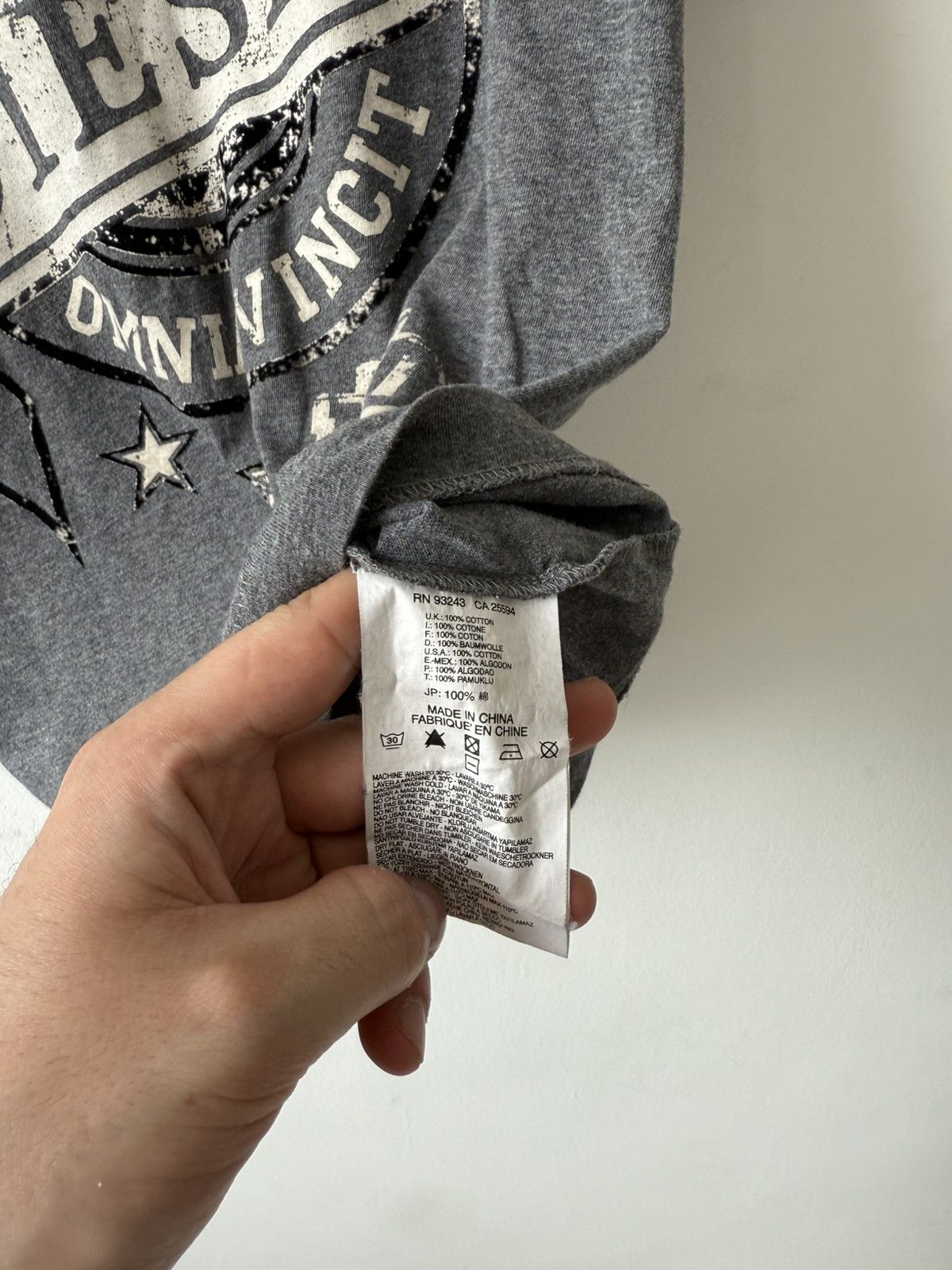 Diesel × Vintage Diesel Big Logo Gray T Shirt Size US M / EU 48-50 / 2 - 7 Thumbnail
