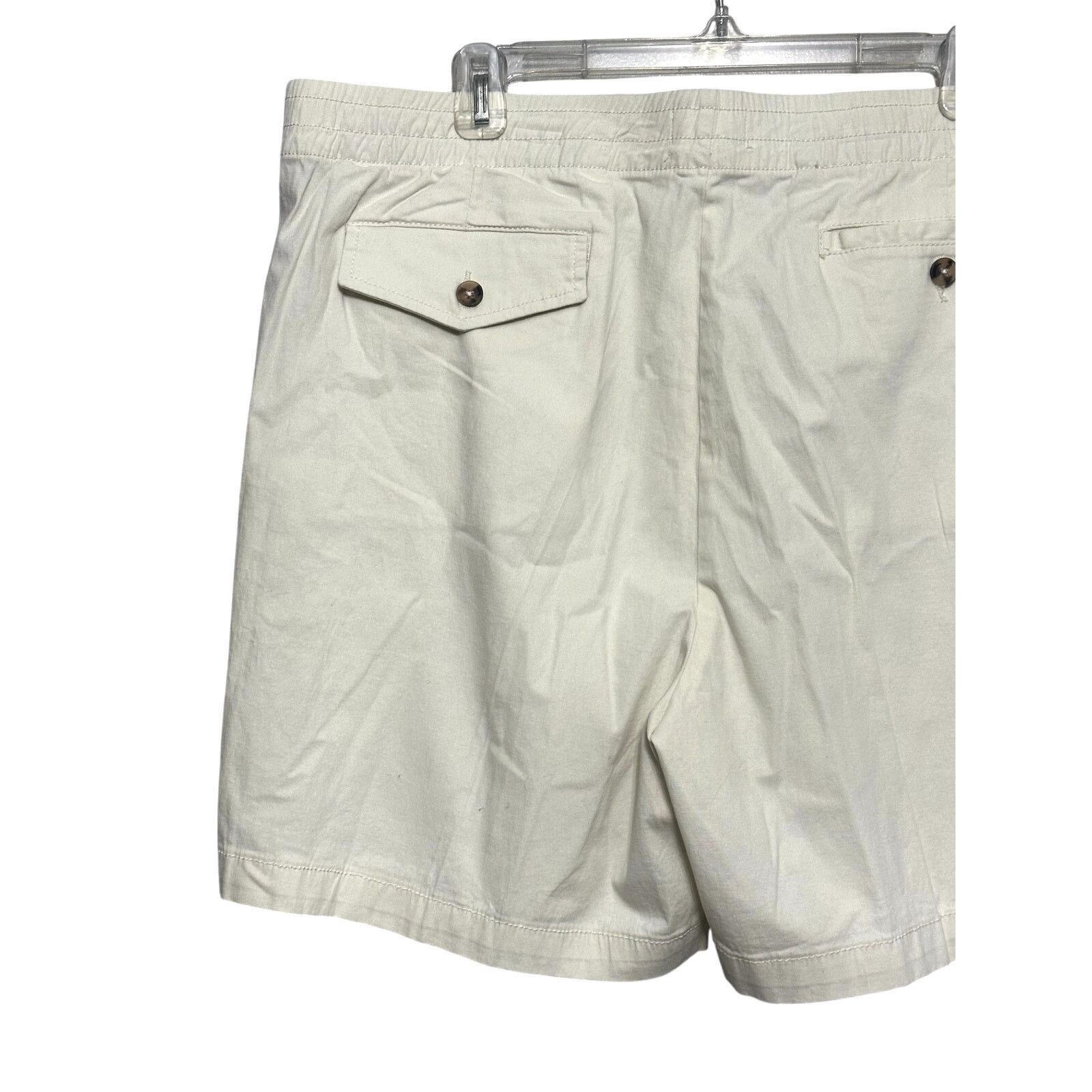 Other Abound Shorts Flat Front Design Elastic Waist Cream XL NWT Size US 40 / EU 56 - 6 Thumbnail