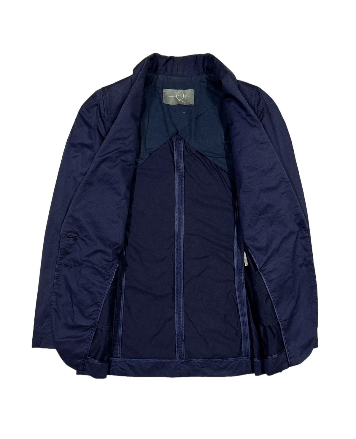 Alexander McQueen Alexander Mcqueen Navy Blue Blazer Jacket Size 36 Size 36S - 3 Thumbnail