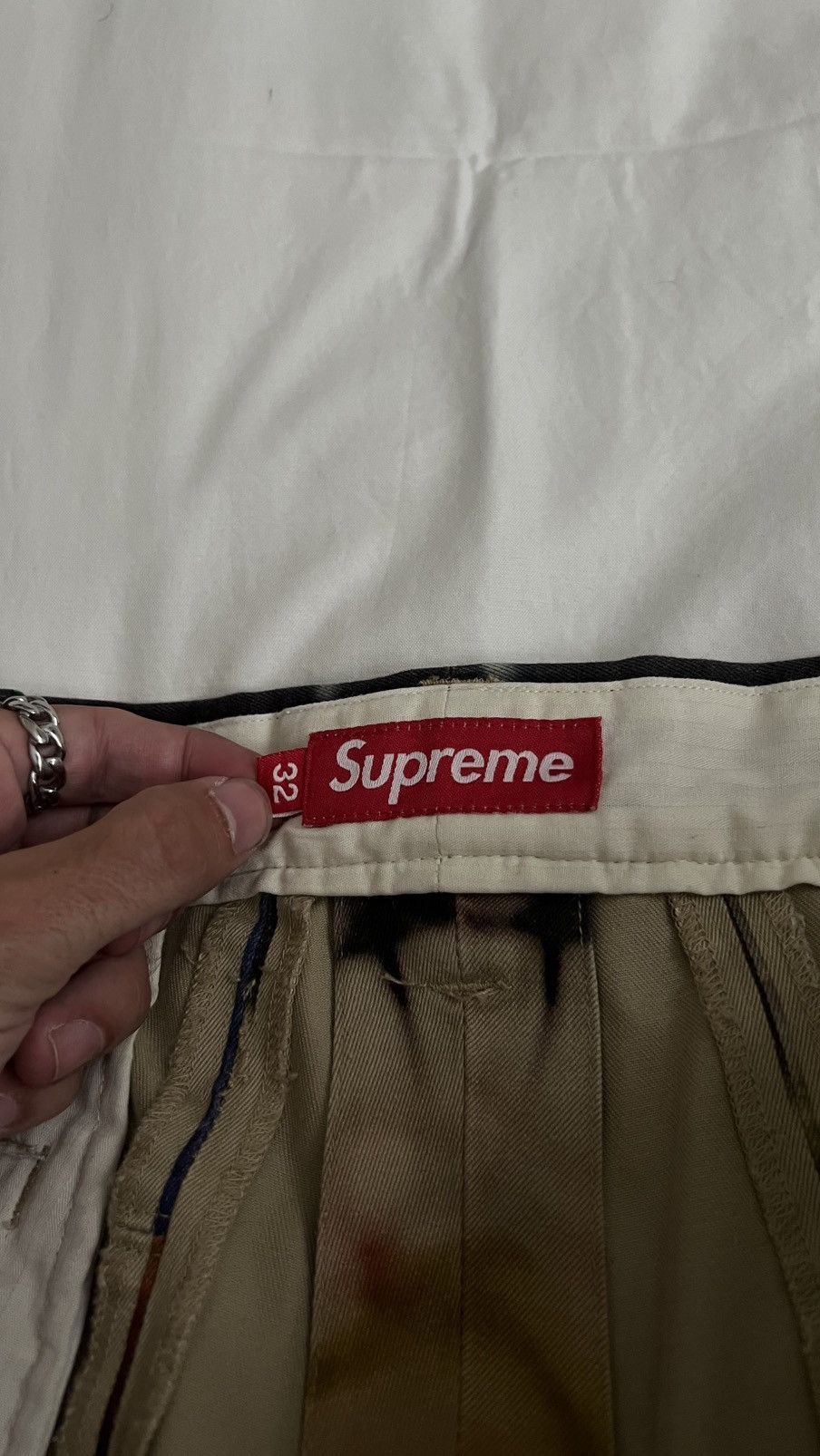 Supreme Supreme x Mark Leckey Hardcore Loose Fit Chino Pants Size US 32 / EU 48 - 5 Thumbnail