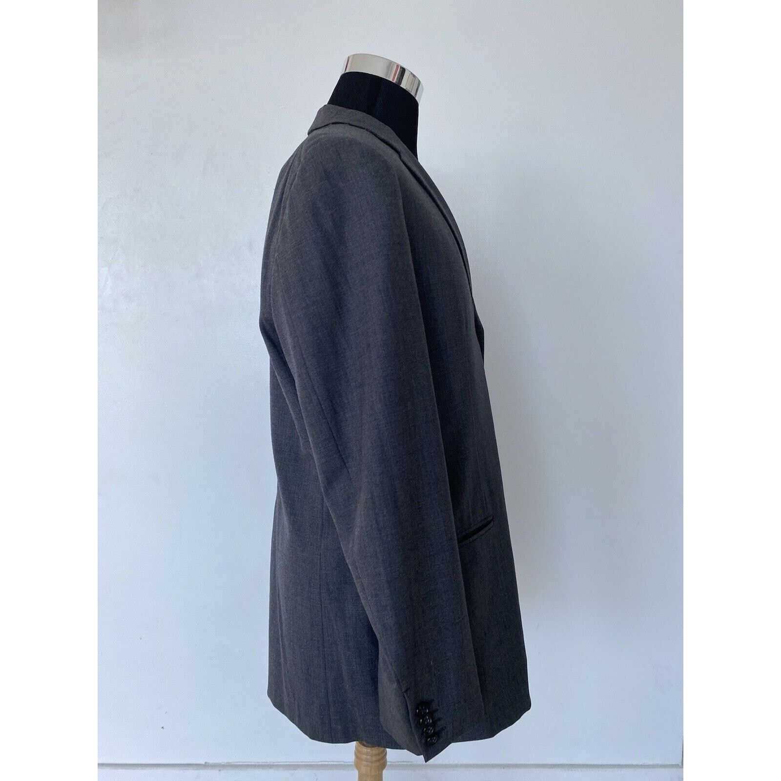 Jil Sander JIL SANDER Tailor Made Gray Sport Coat 3 Btn Center Vent 42R Size 42R - 5 Thumbnail