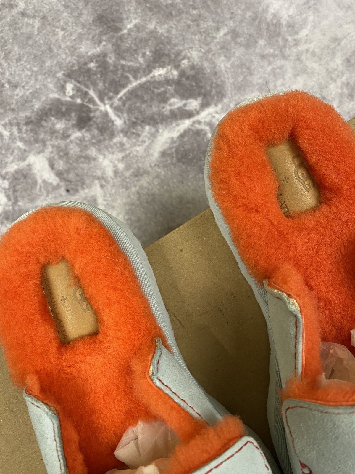 Eckhaus Latta Ugg x Eckhaus Latta Square Toe Sheepskin and Leather Mules Size US 8 / IT 38 - 3 Thumbnail