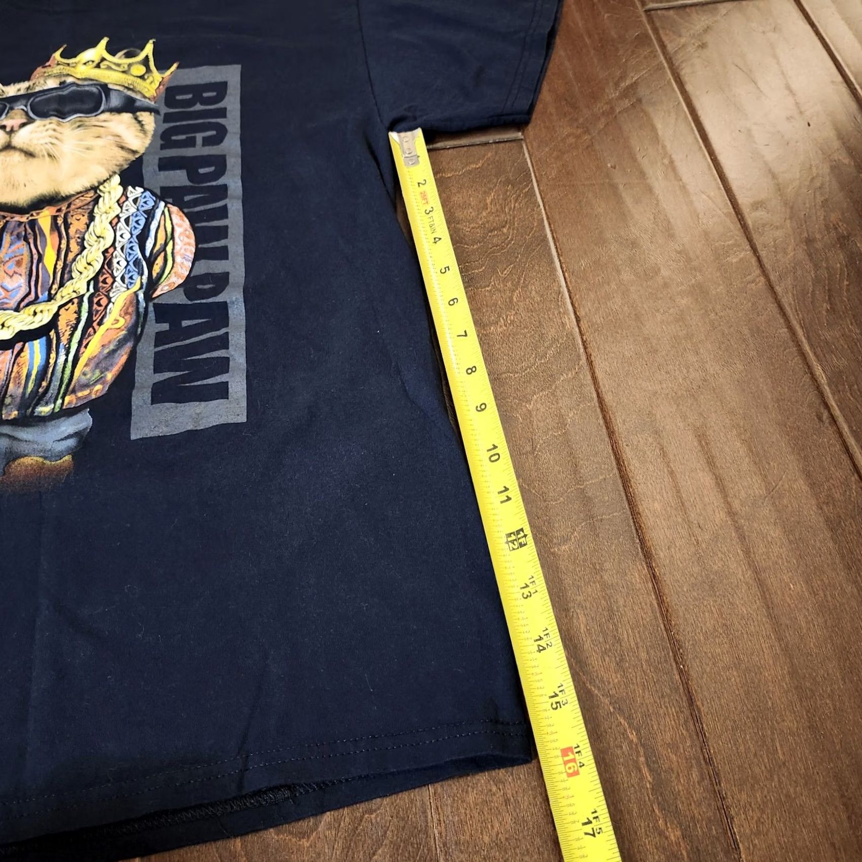 Vintage DOM Big Paw Paw Notorious BIG Biggie Smalls Funny Cat Spoof Graphic Shirt M Size US M / EU 48-50 / 2 - 6 Thumbnail