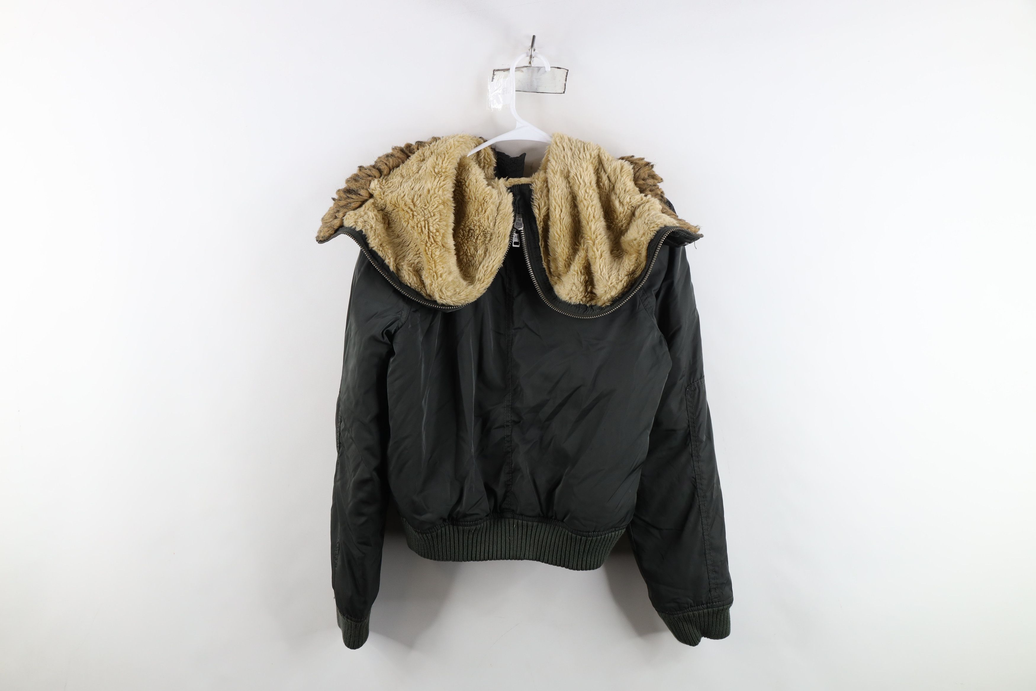 American Eagle Outfitters Vintage Y2K American Eagle Cape Hooded Puffer Jacket Green Size M / US 6-8 / IT 42-44 - 14 Thumbnail
