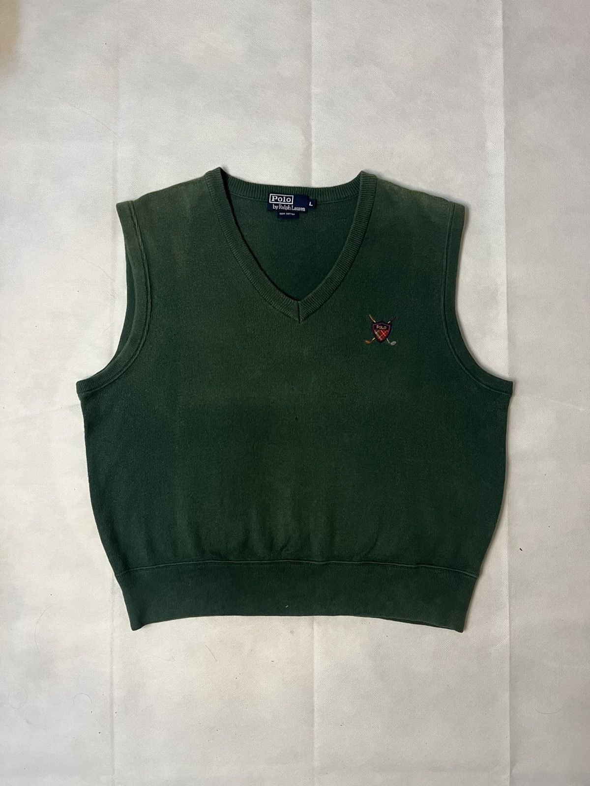トップス 90s POLO RALPH LAUREN HAND KNIT VEST RRL Vintage 90's Polo Ralph Lauren Hand Knit Sweater Vest
