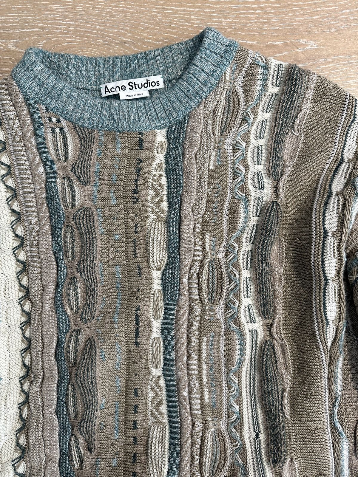 Acne Studios Blue Coogi Sweater Size US S / EU 44-46 / 1 - 2 Thumbnail