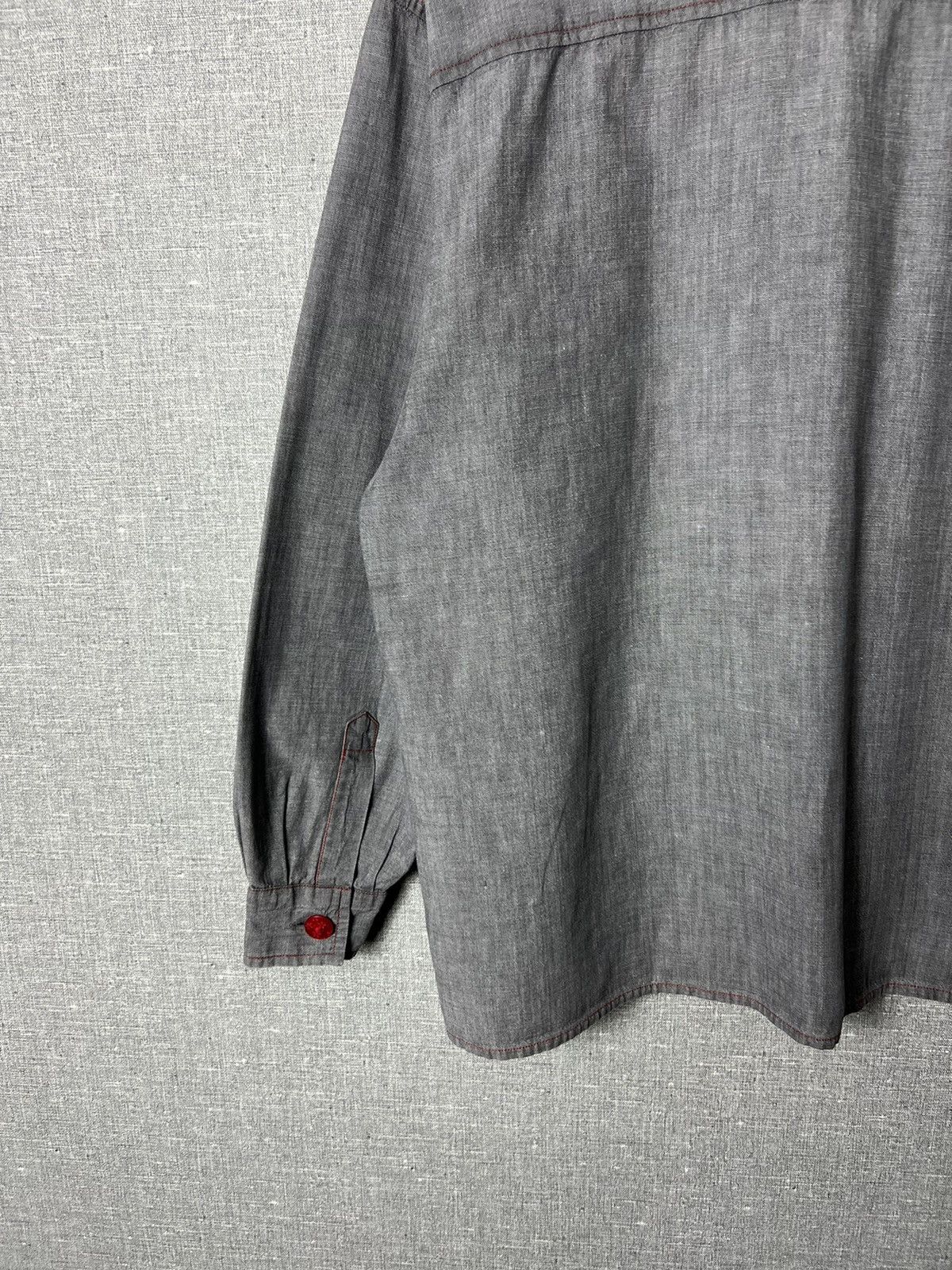 Saint Laurent Paris Archival 70s Rive Gauche YSL Yves Saint Laurent Button Shirt Size M / US 6-8 / IT 42-44 - 13 Thumbnail