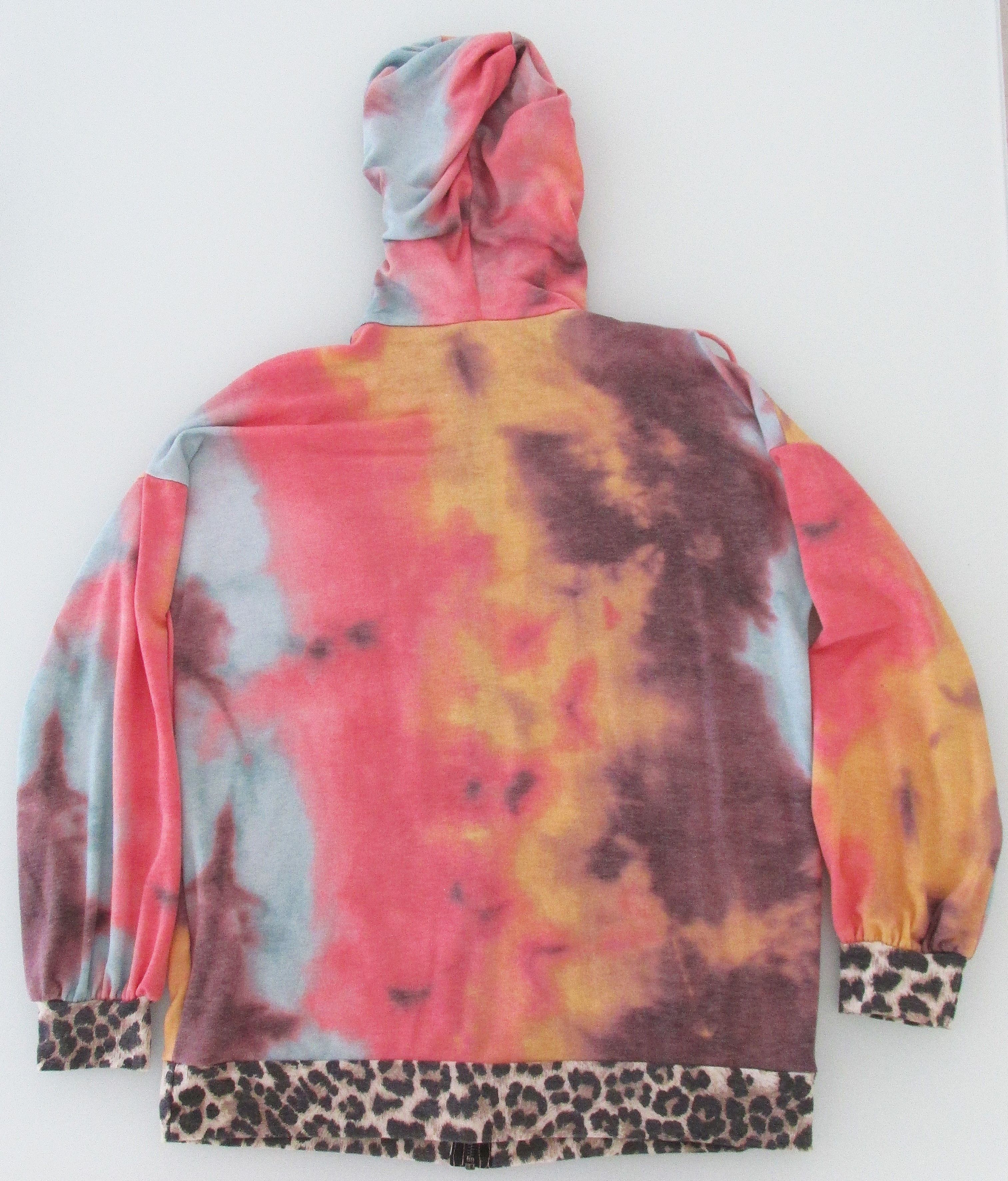 Other Vanilla Bay Women's Full Zip Tie-Dye Hoodie Sweatshirt Size M / US 6-8 / IT 42-44 - 6 Thumbnail