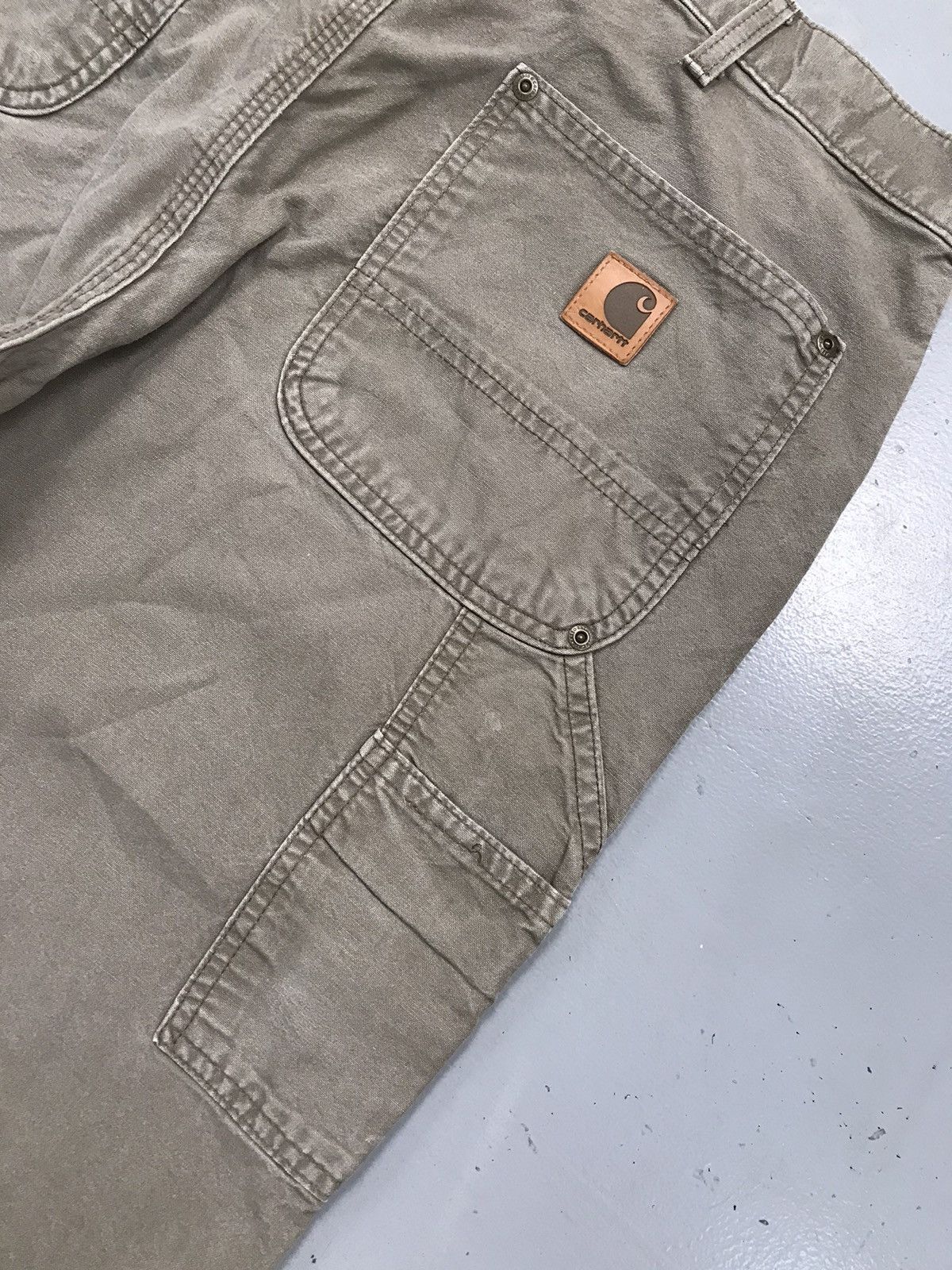 Carhartt × Vintage Vintage Carhartt B195 LBR double knee carpenter denim Size US 35 - 9 Thumbnail