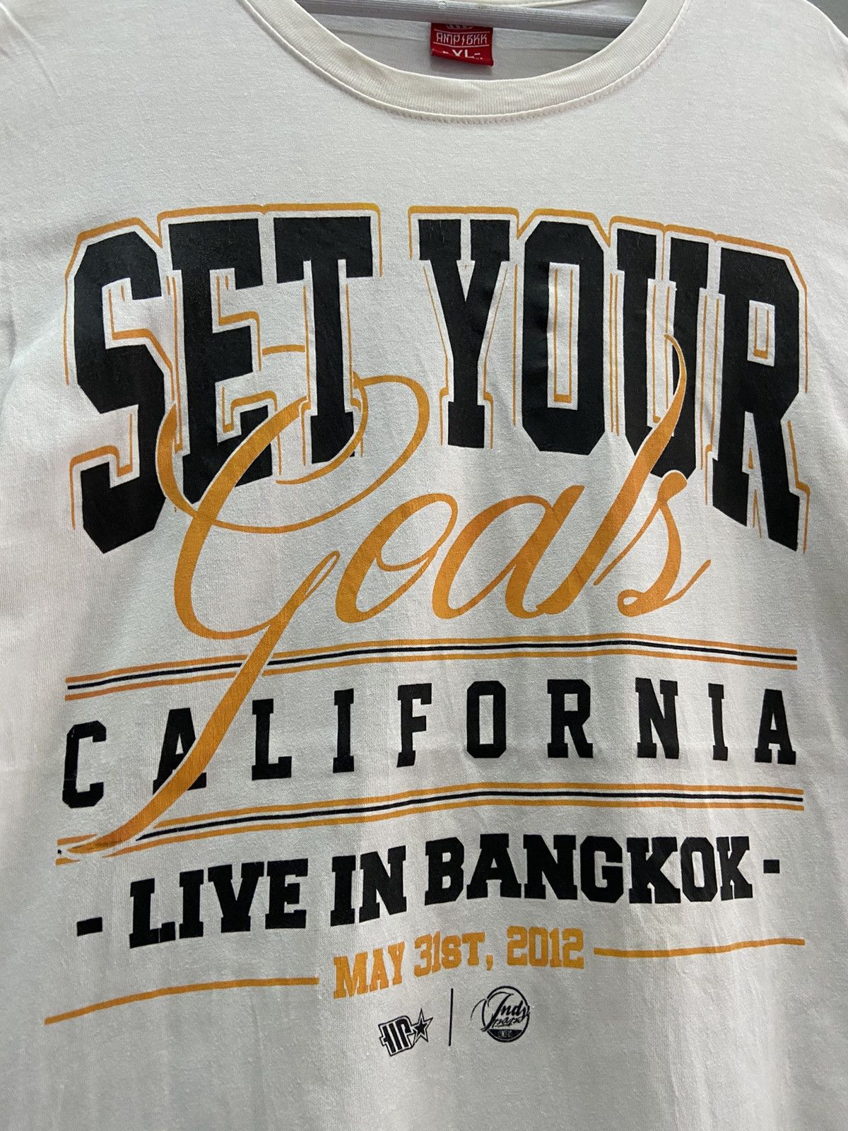 Band Tees AMPBKK SET YOUR GOALS LIVE IN BANGKOK TEE SHIRT Size US L / EU 52-54 / 3 - 4 Thumbnail