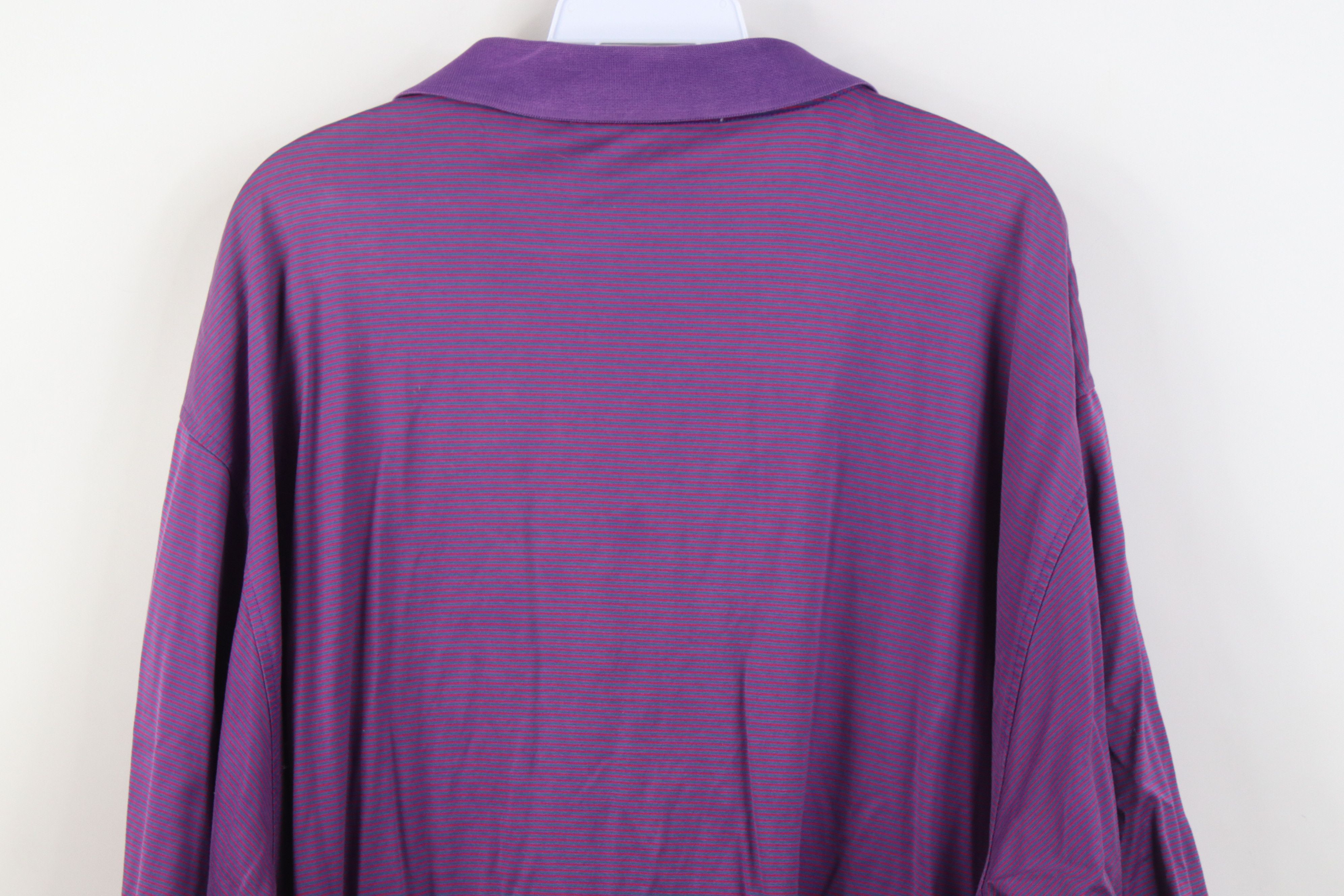 Vintage Vintage Country Club Ohio Striped Soft Knit Golf Polo Shirt Size US XXL / EU 58 / 5 - 15 Thumbnail