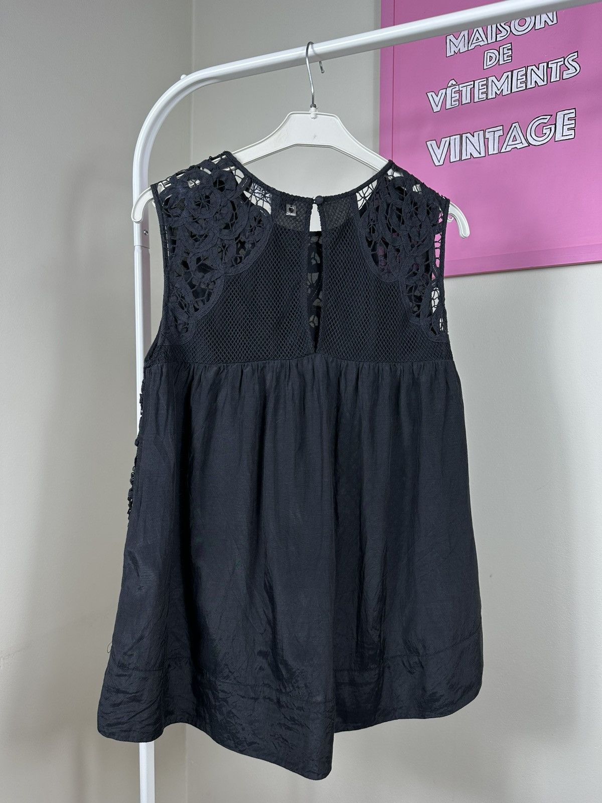 TWINSET Twinset Tank Top Lace Macrame Crochet Size S / US 4 / IT 40 - 12 Thumbnail