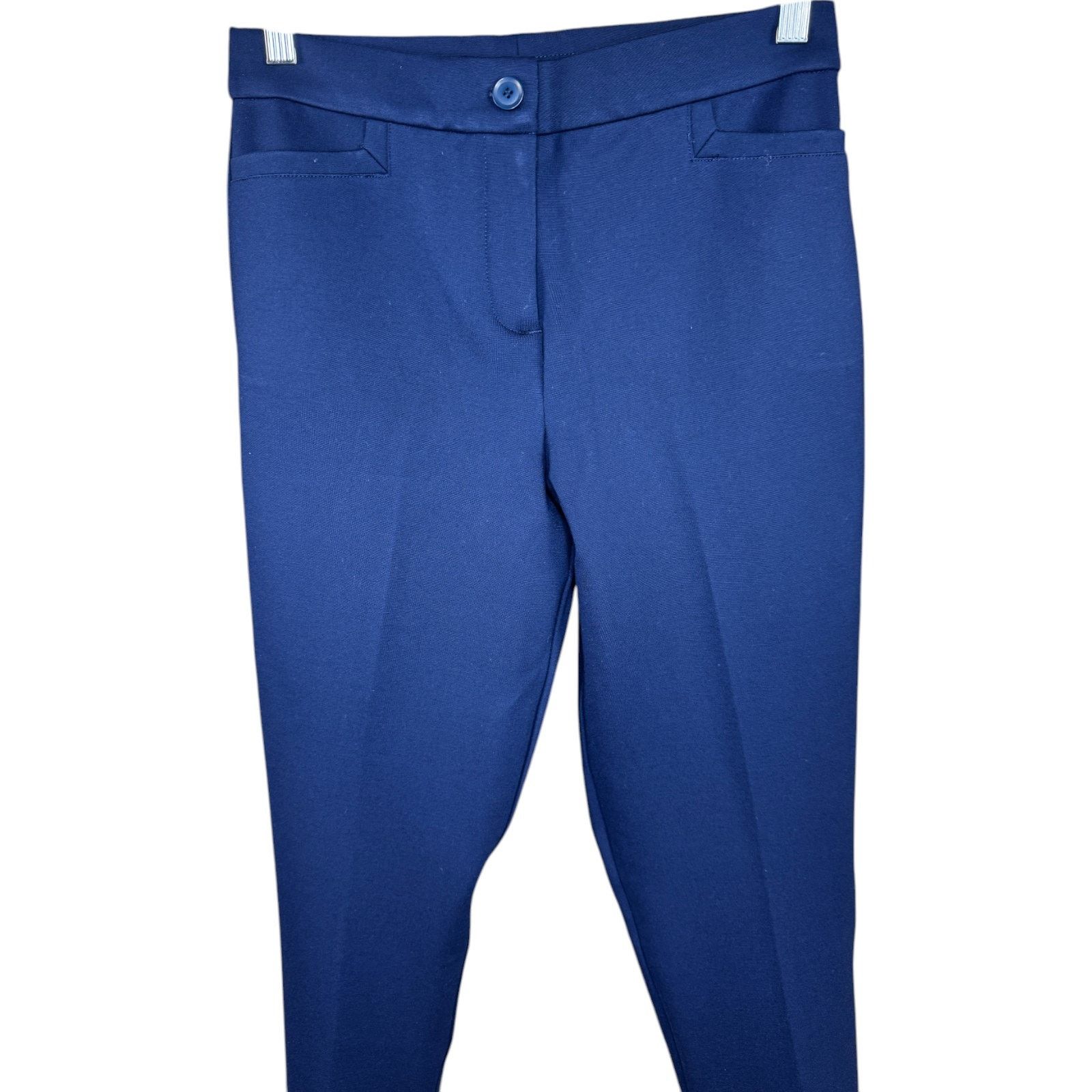 Other Susan Graver Smart Ponte Slim Leg Trouser Navy X-Small P Size 24" / US 00 / IT 34 - 2 Thumbnail