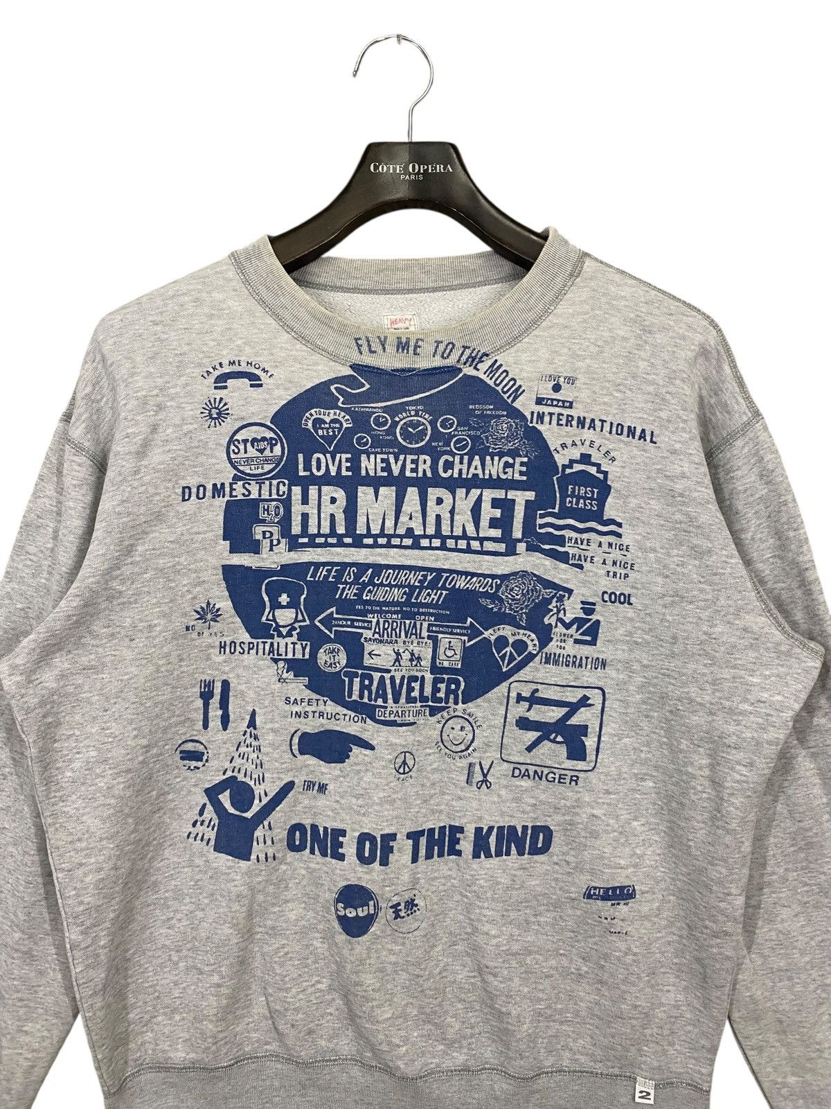 HOLLYWOOD RANCH MARKET Vintage japanase brand HR MARKET fullprinted sweatshirt Size US M / EU 48-50 / 2 - 3 Thumbnail