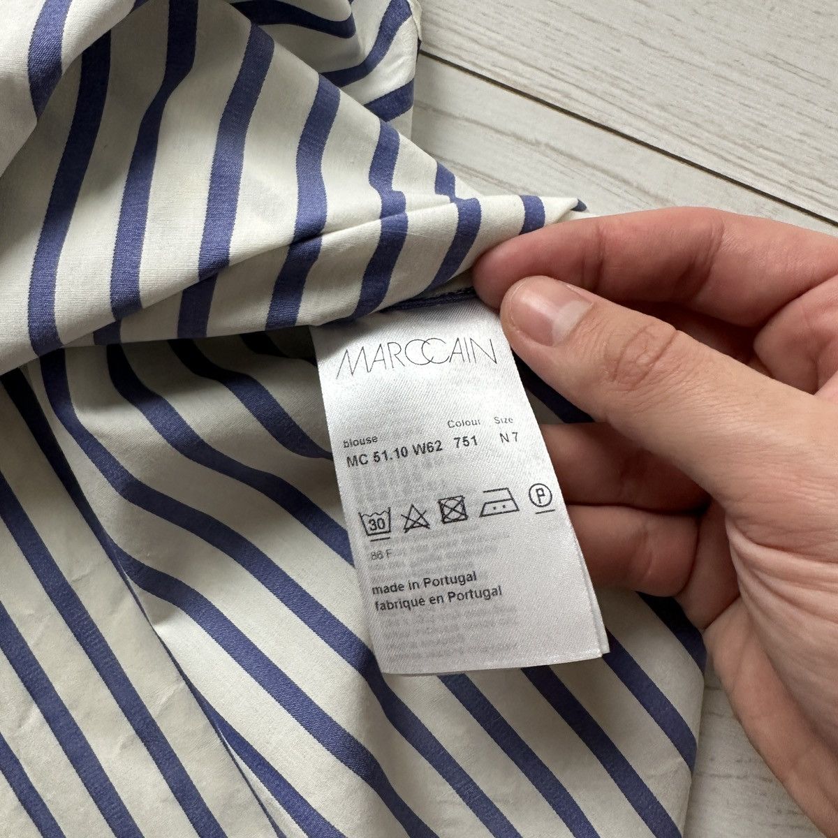Other Marc Cain basic woman striped oversize shirt Portugal y2k Size XXL / US 16-18 / IT 52-54 - 9 Thumbnail