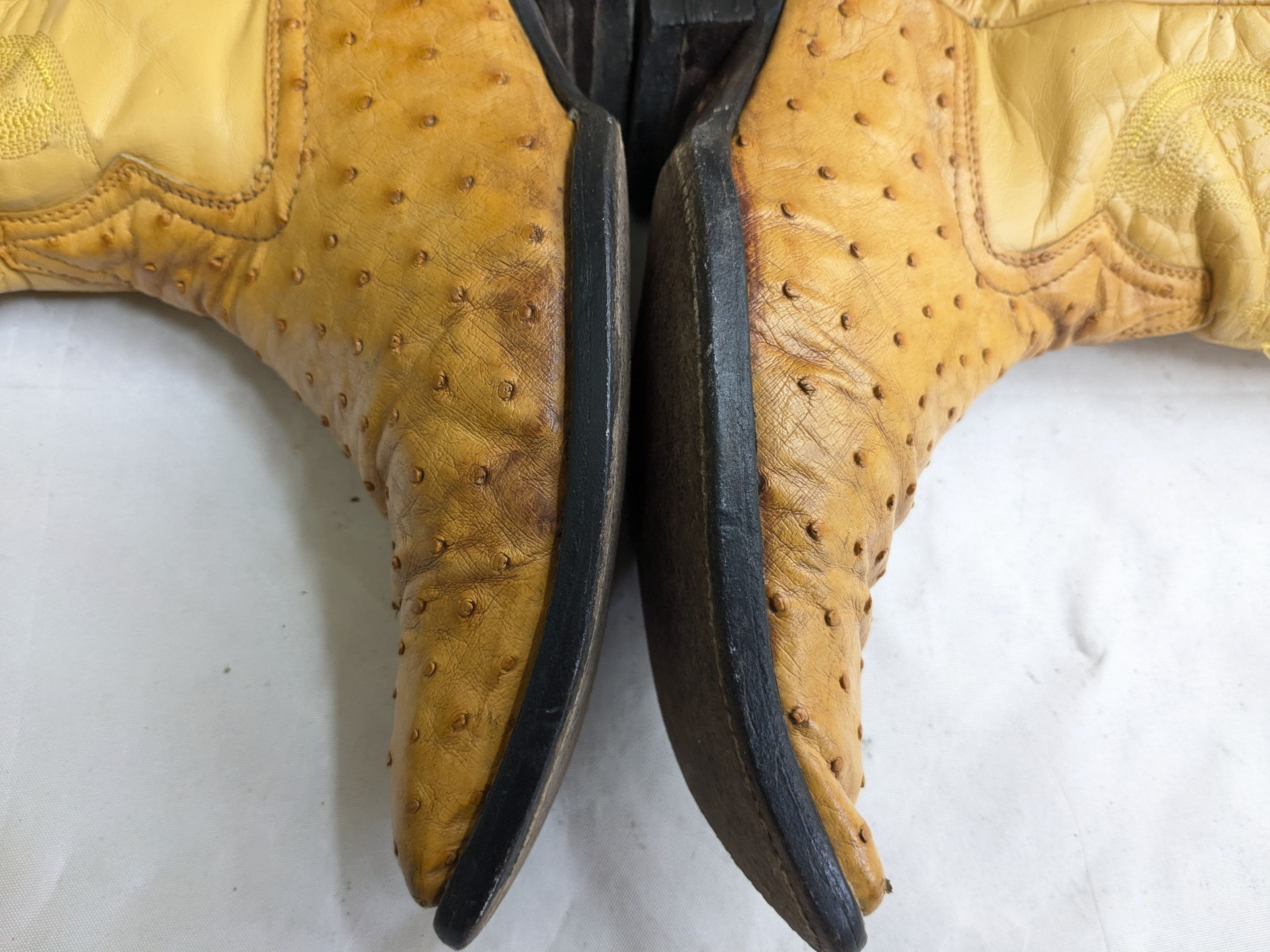 Nike Vintage Cowboy Boots Yellow Crocodile Leather 7.5 Size US 7.5 / EU 40-41 - 9 Thumbnail