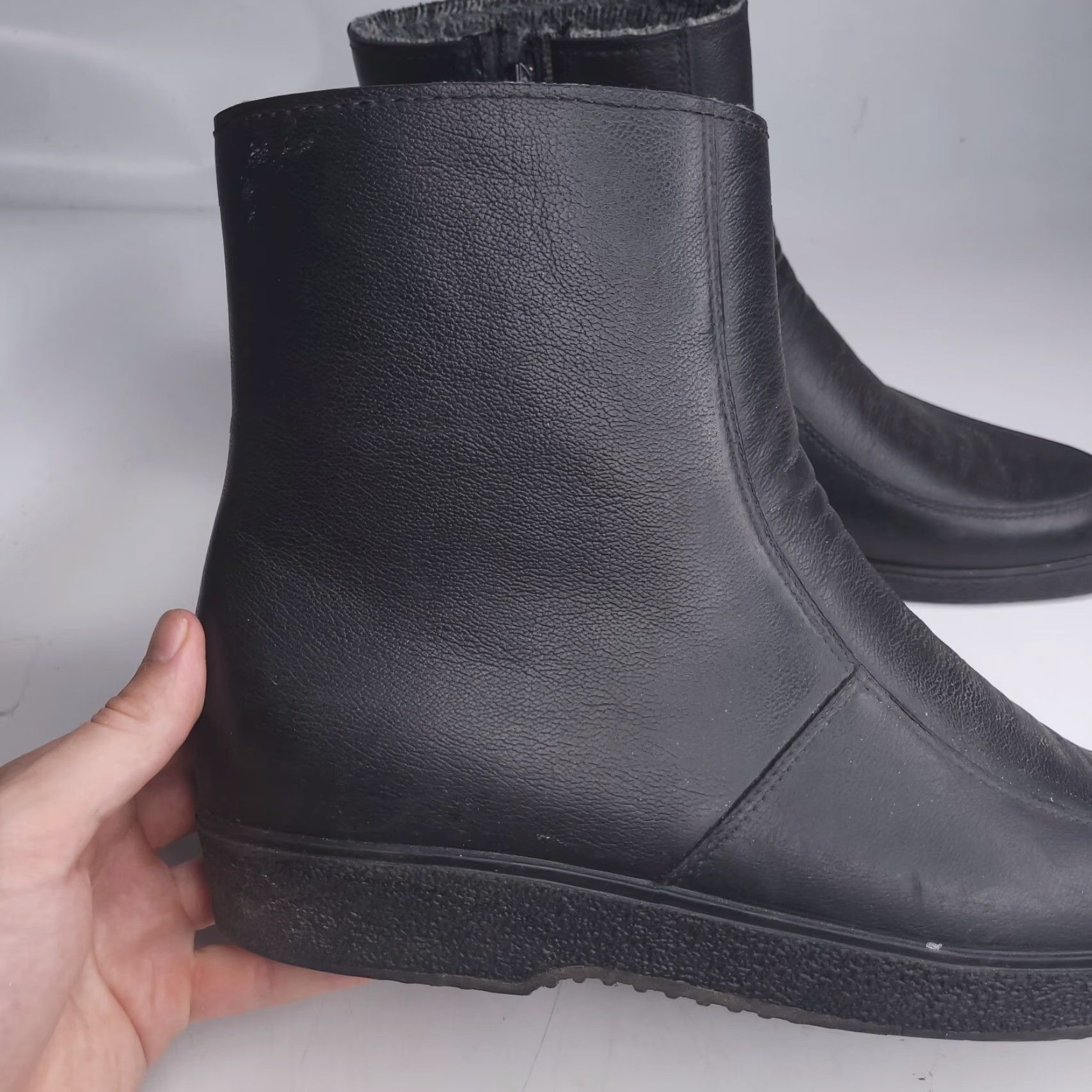 Vintage Weather Guard Boots Mens 12 Black Insulated Rubber Snow Boot Ankle Made N Canada Size US 12 / EU 45 - 2 Thumbnail