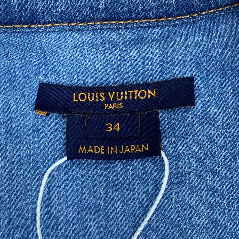 Louis Vuitton Louis Vuitton Blue patchwork cut cotton lapel single-breas Size XXS / US 00 / IT 34 - 5 Thumbnail