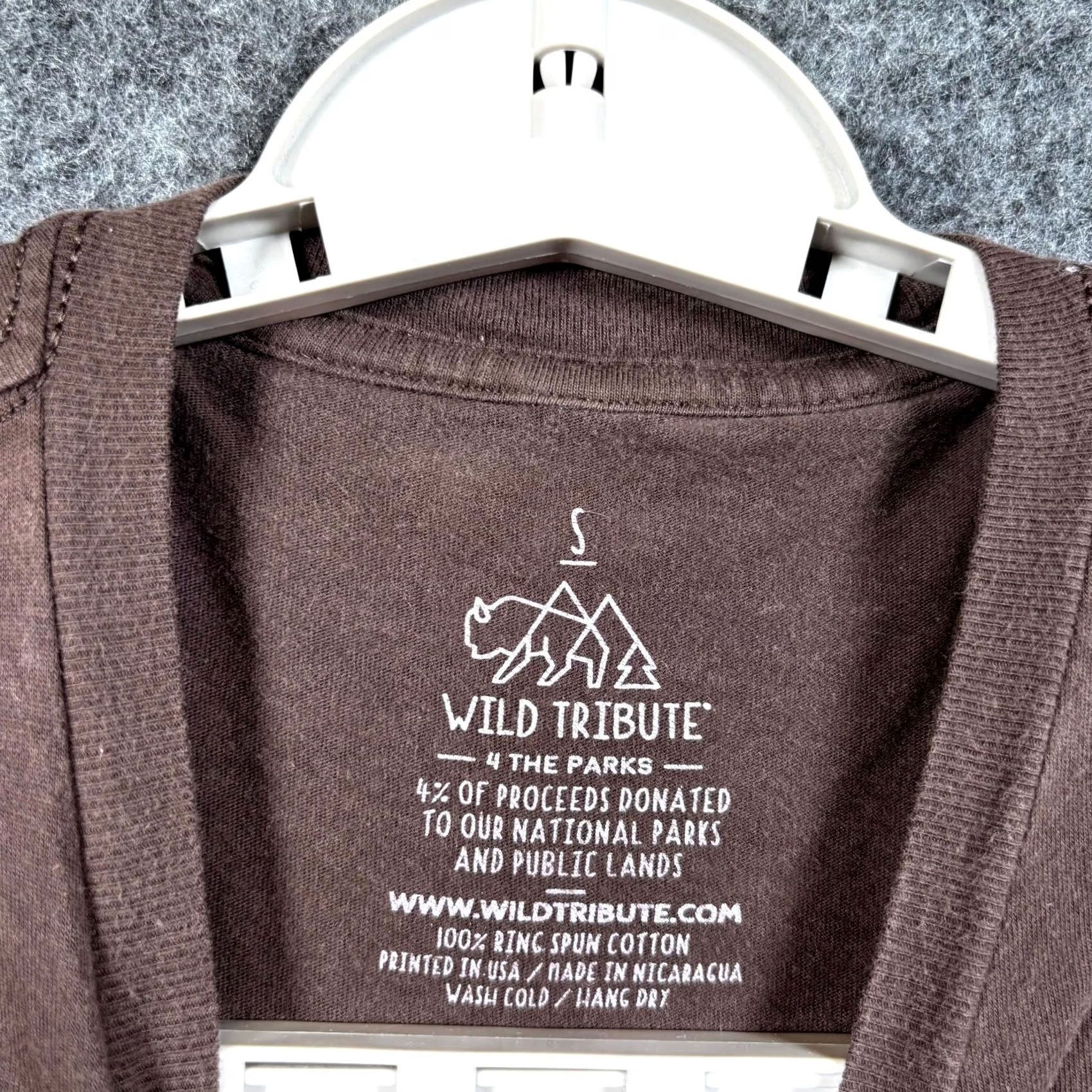 Vintage Wild Tribute T-Shirt Men S Brown Grand Canyon National Park Print Casual Outdoor Size US S / EU 44-46 / 1 - 6 Thumbnail