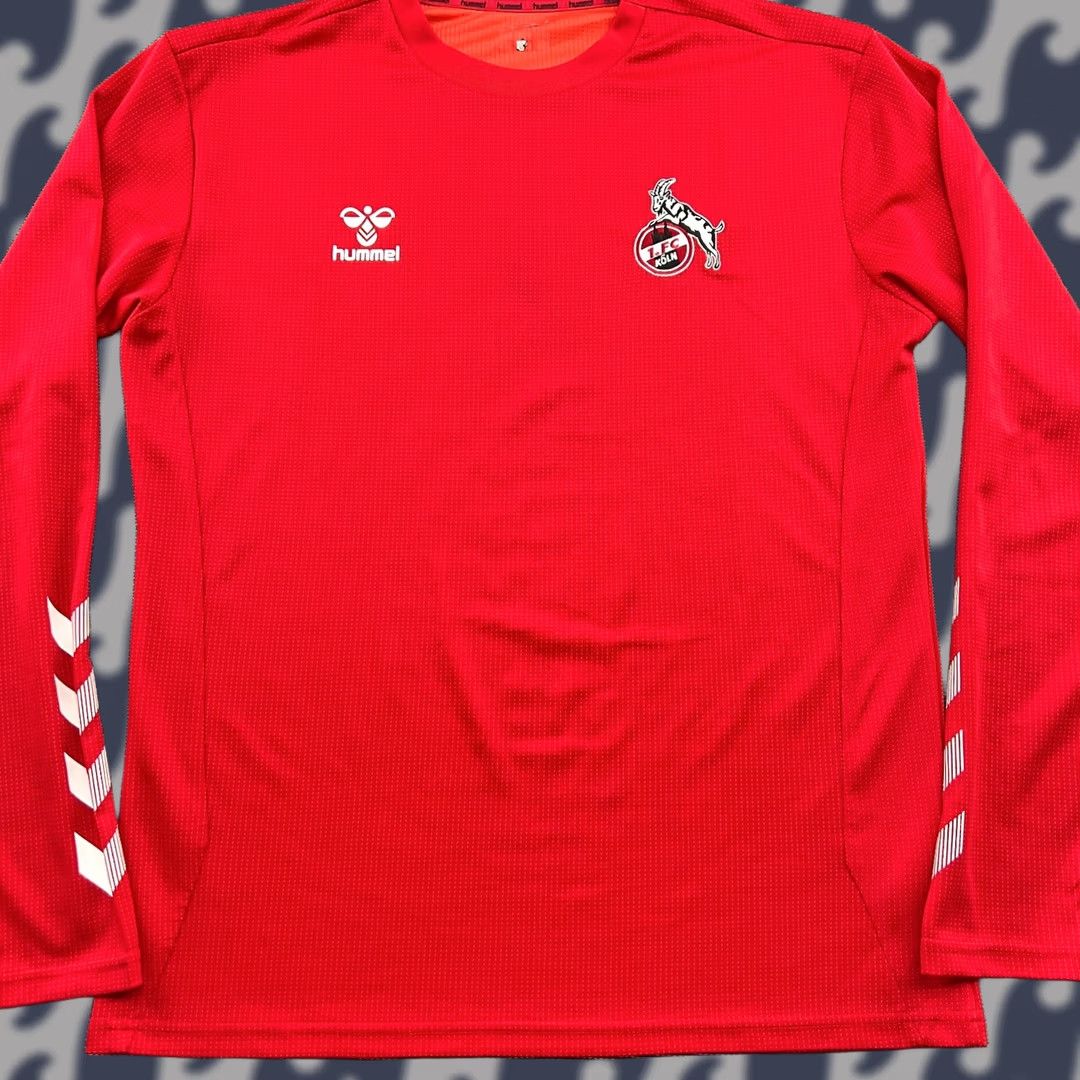 Hummel VINTAGE Hummel FC Koln 2024 2025 Training Mens Football Jersey Shirt Medium Red Sports Football Mens Shirt Red Hummel Jersey Size US M / EU 48-50 / 2 - 1 Thumbnail