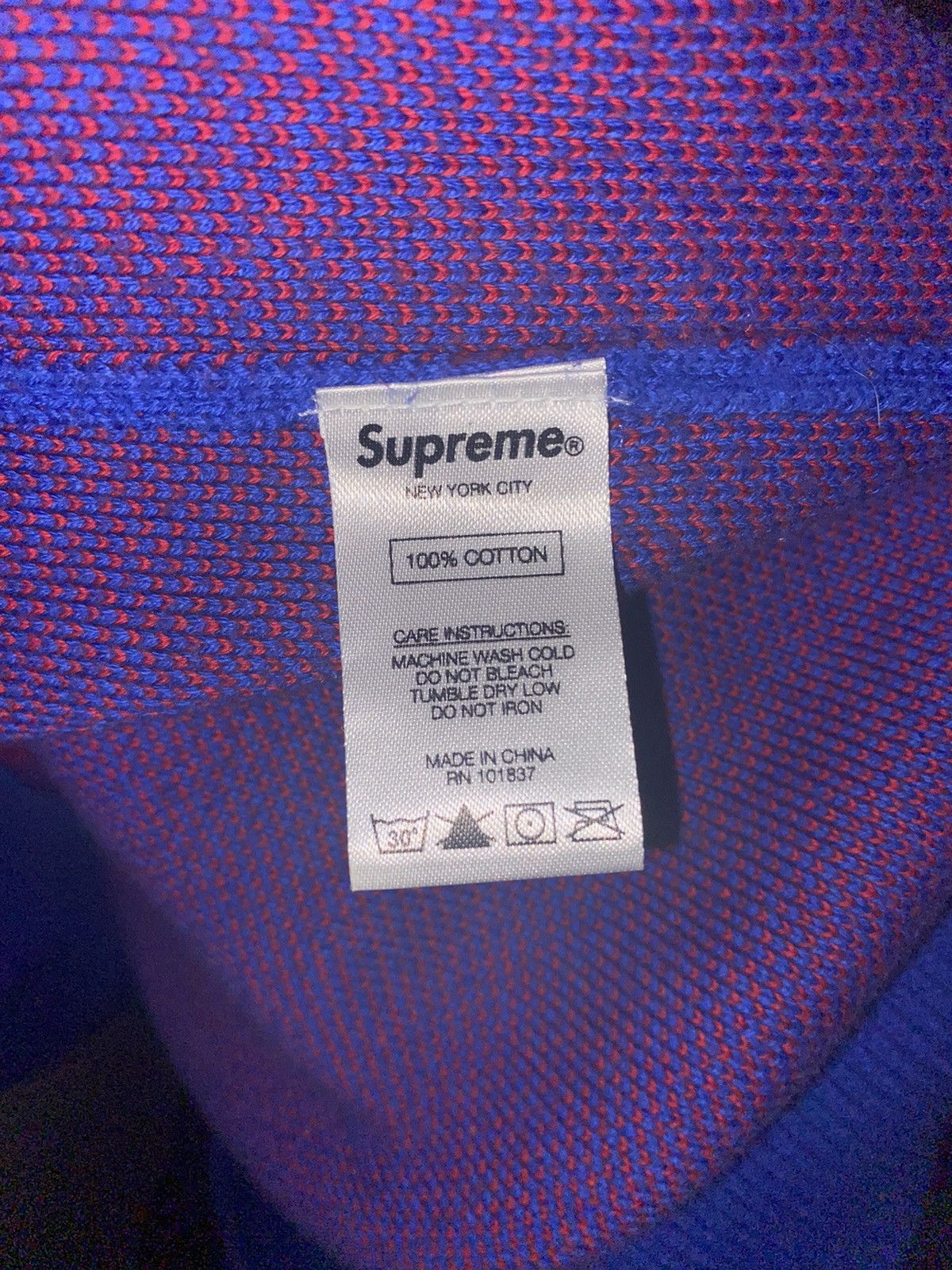 Supreme Supreme Blue Bones Sweater Size US XL / EU 56 / 4 - 6 Thumbnail