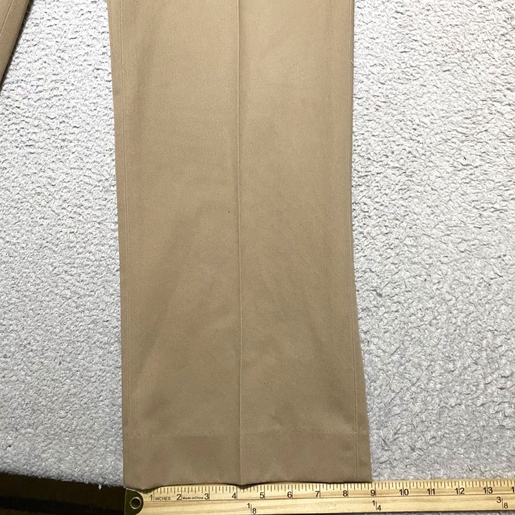 Vintage L.L. Bean Mens Pants Beige Classic Fit Flat Front Mid Rise 34 Inseam Straight 36 Size Regular Pants Mens Beige Size US 36 / EU 52 - 4 Thumbnail