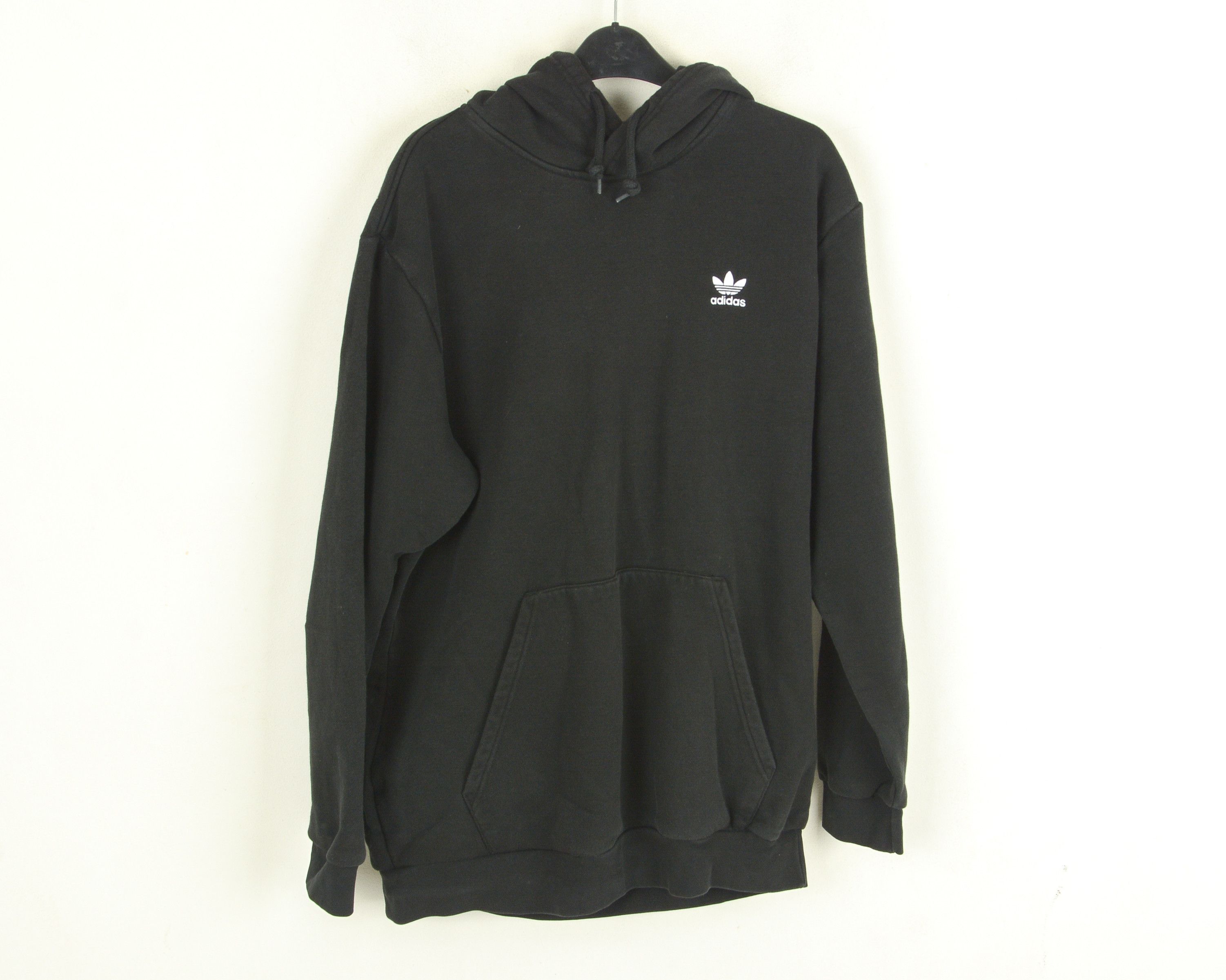 Adidas Mens UK L US Hoodie Jumper Pullover Sweatshirt Black Logo Size US L / EU 52-54 / 3 - 1 Thumbnail