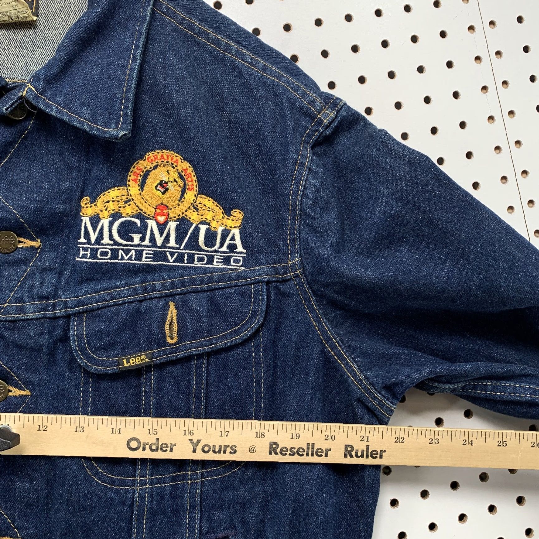 Lee VINTAGE Lee Denim Jacket Bomber Medium Blue Cotton 70s USA Mens Size US M / EU 48-50 / 2 - 4 Thumbnail