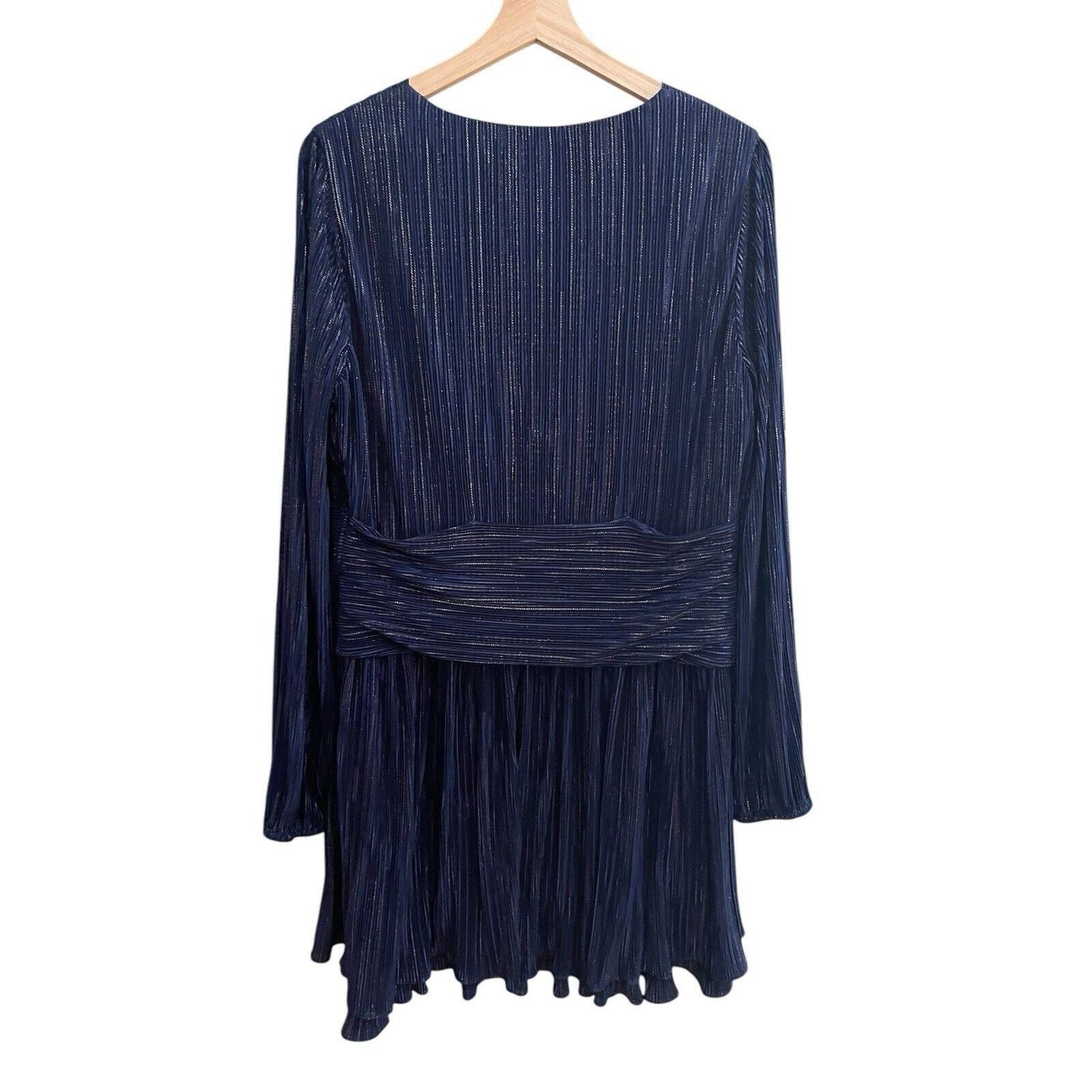 Lilly Pulitzer Lilly Pulitzer Jessamie Dress Low Tide Navy Crinkle Sz 14 Size XL / US 12-14 / IT 48-50 - 6 Thumbnail