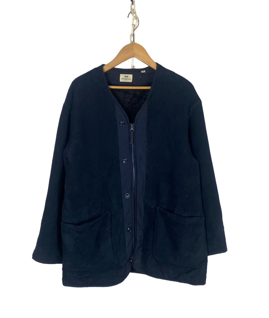 Engineering garment x Uniqlo fleece cardigan jacket