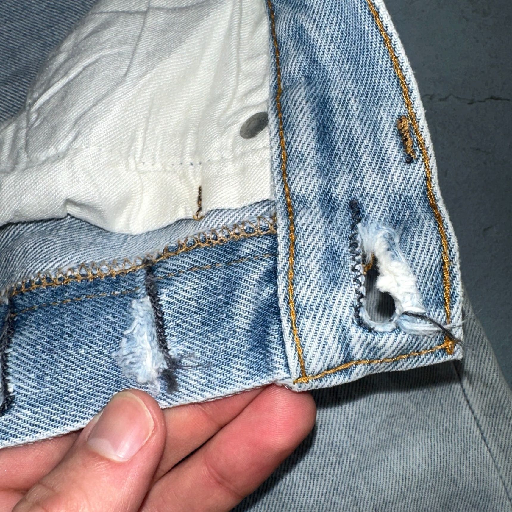 Levi's Levis 501 Vintage 80s Redline Selvedge USA XX Jeans Light Wash 1980s Act 30x29 Size US 30 / EU 46 - 7 Thumbnail