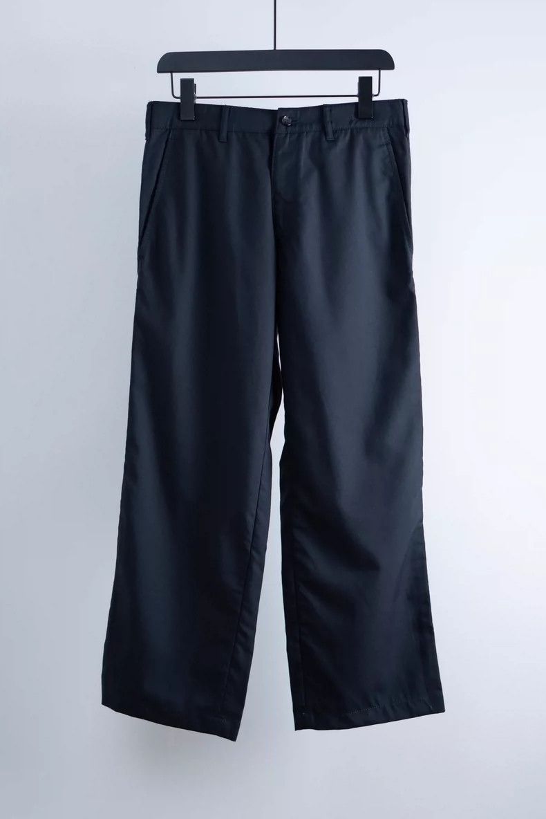 Comme des Garcons Comme des Garcons size M Navy blue thin wool straight casu Size US 29 - 1 Thumbnail