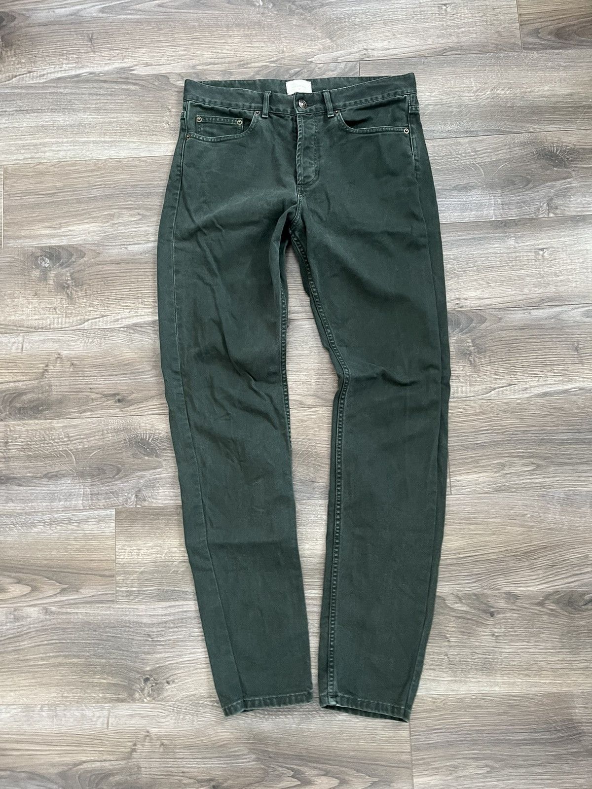image of Aime Leon Dore Ald Straight Fit Green Denim in Forest Green, Men's (Size 32)