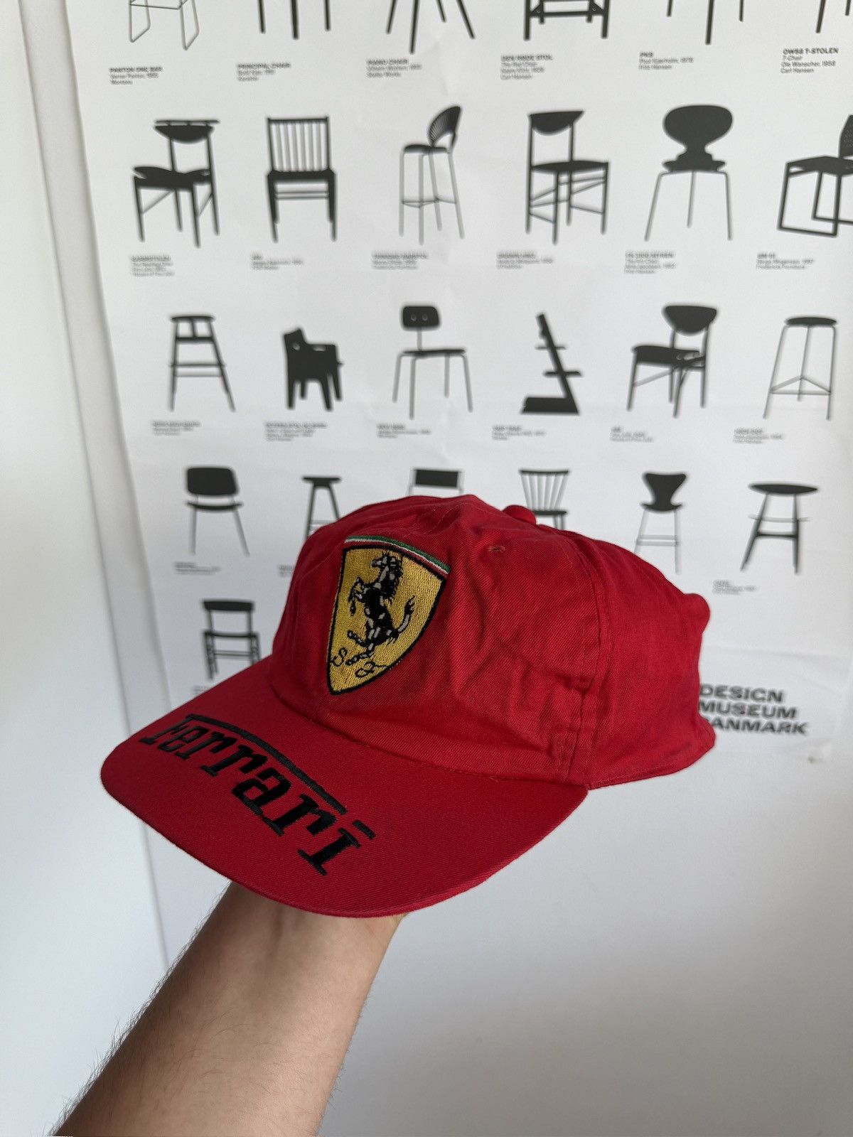 Ferrari Vintage 90s Ferrari racing big logo cap f1 nascar italy y2k Size ONE SIZE - 3 Thumbnail