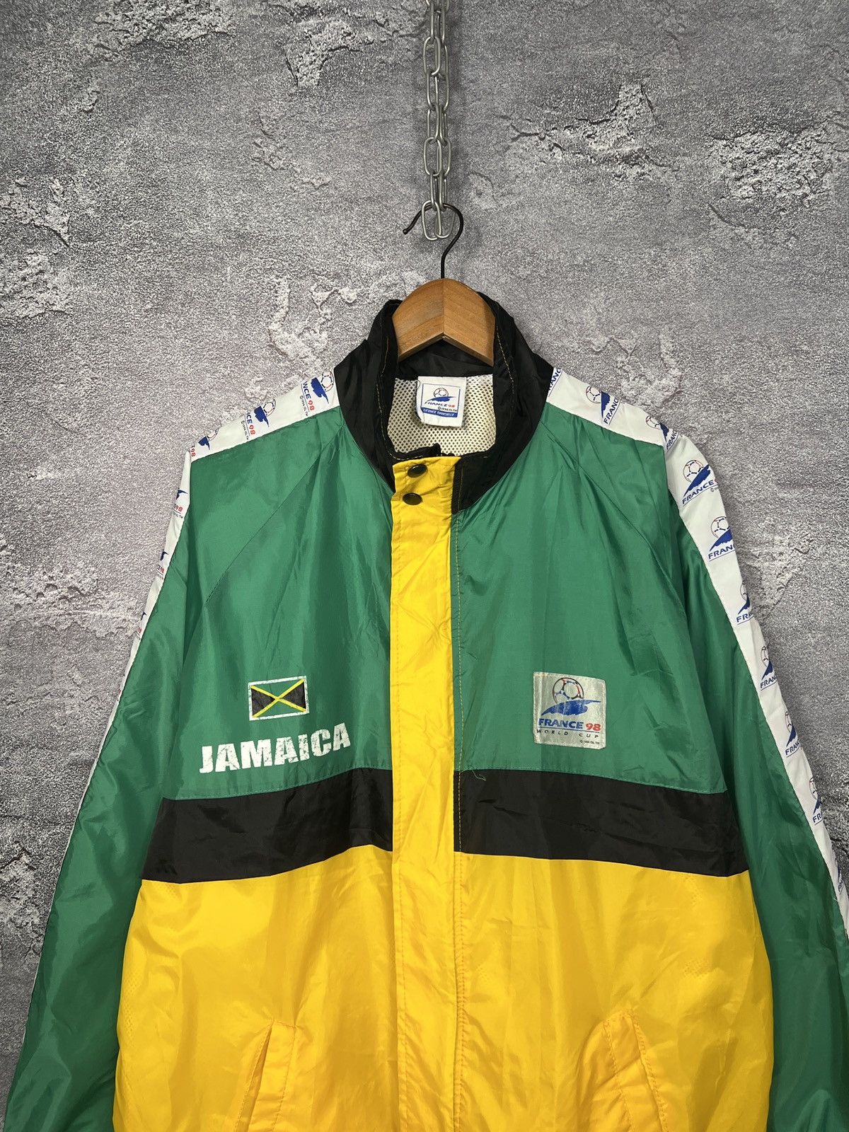 Vintage Rare Vintage Jamaica Fifa World Cup 1998 Jacket Windbreaker Size US XL / EU 56 / 4 - 3 Thumbnail