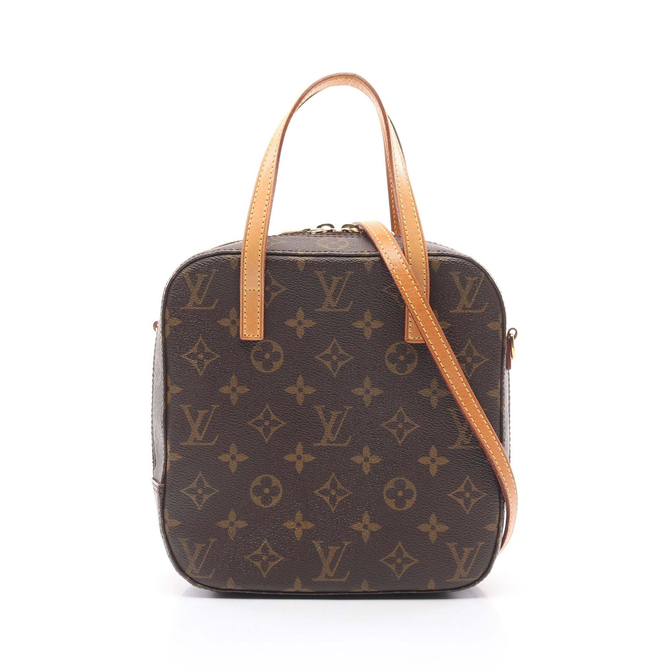 Louis Vuitton Louis Vuitton Spontini Monogram Handbag Leather Brown Size ONE SIZE - 1 Thumbnail