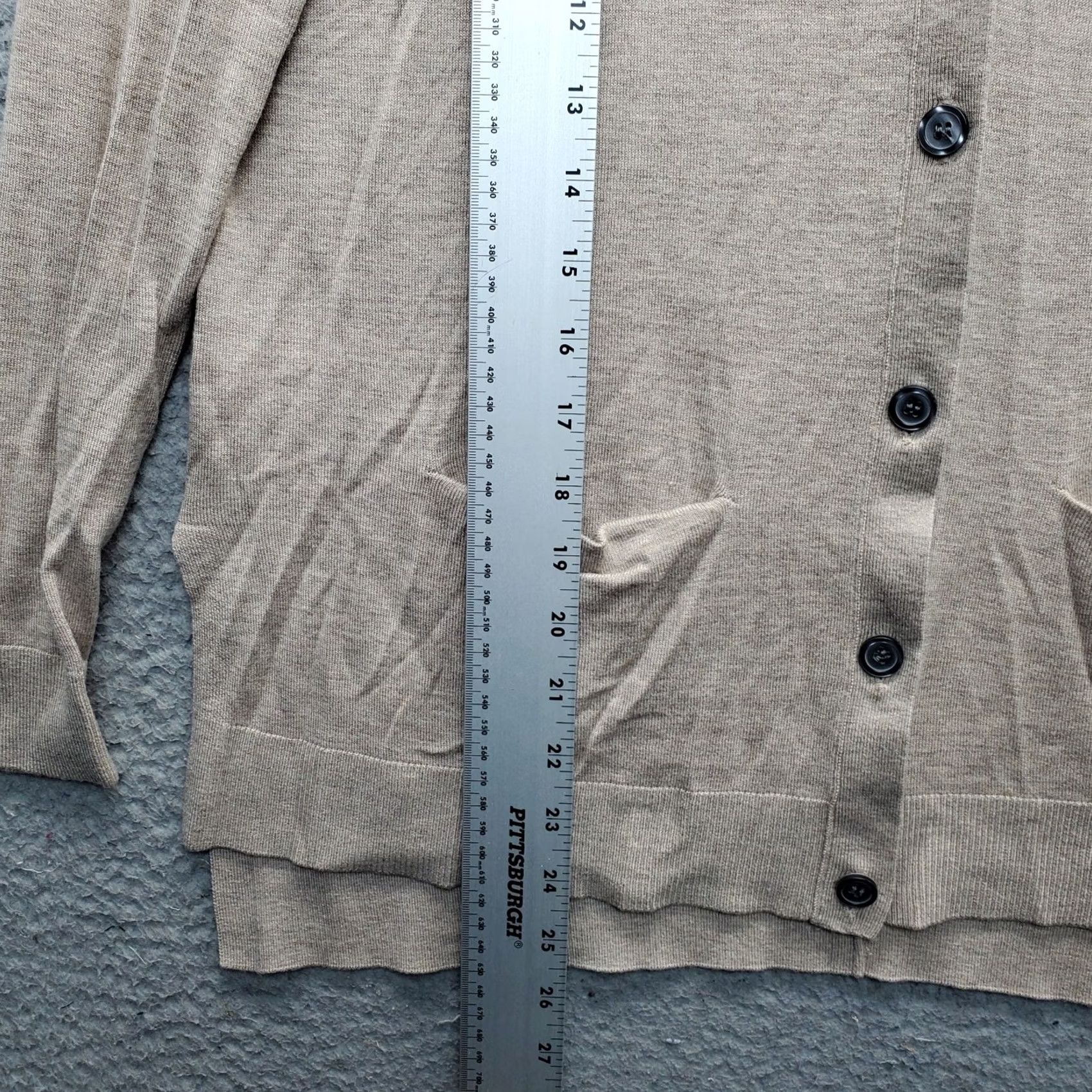Loft LOFT Ann Taylor Cardigan Sweater Womens Size S Wool Blend Button Front EUC Tan Brown Knit Cardigan Women Size S / US 4 / IT 40 - 3 Thumbnail