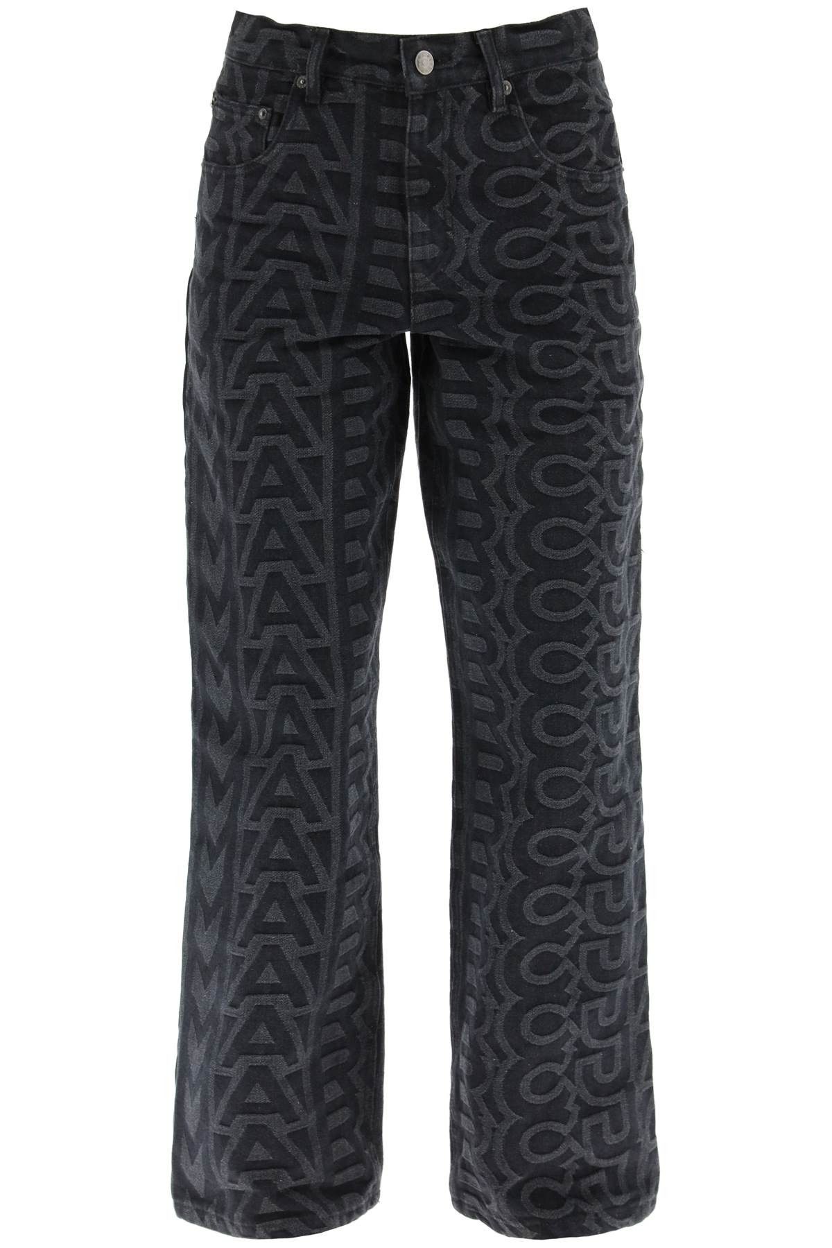 image of Marc Jacobs 'the Monogram Denim Pant' in Black, Women's (Size 25)