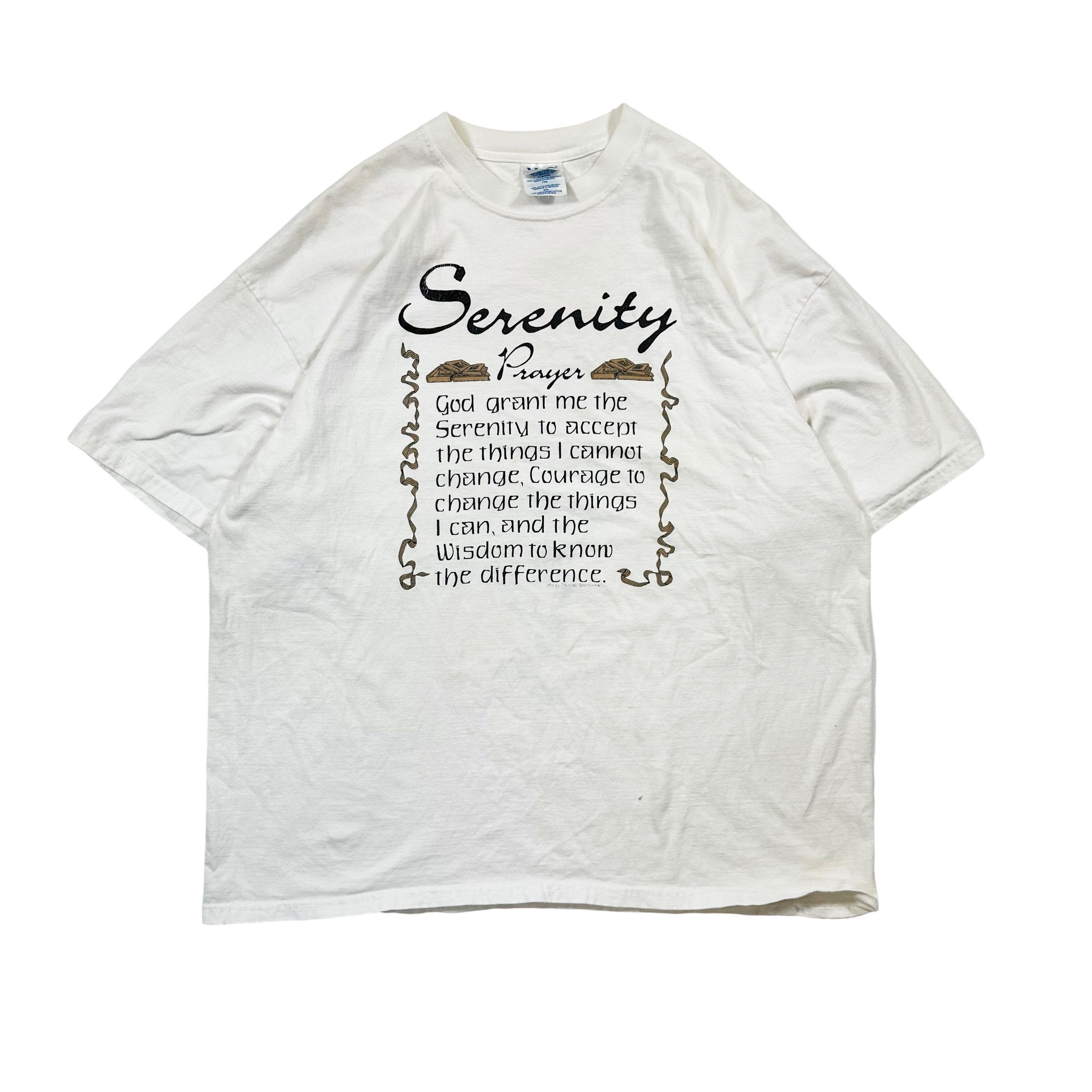 Vintage Vintage 90s Serenity Prayer Big Print Religious T Shirt Size US XXL / EU 58 / 5 - 1 Thumbnail