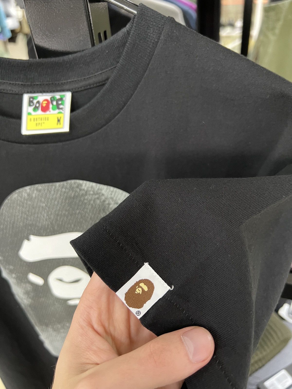 Bape A BATHING APE HIGH TONE BLEACH BIG APE HEAD TEE Size US M / EU 48-50 / 2 - 8 Thumbnail
