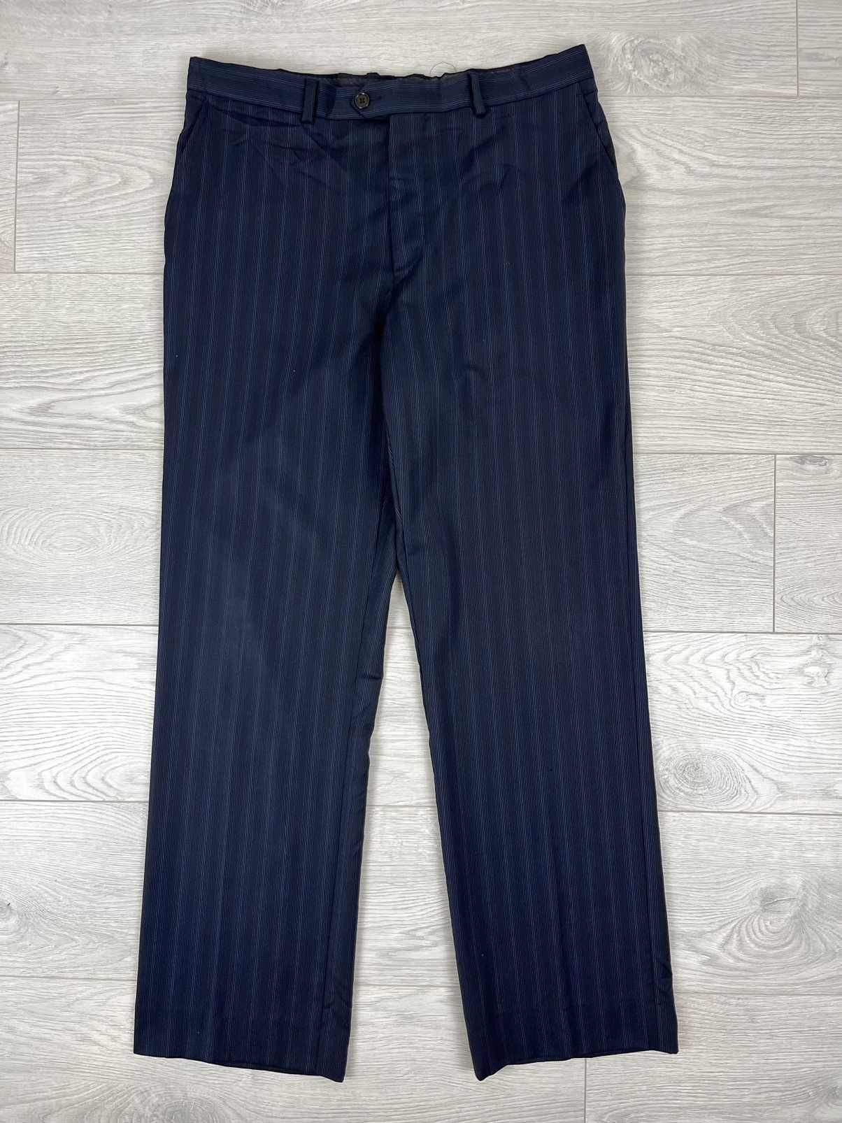 Paul Smith Paul Smith Vintage 2006 Blue Striped Wool Suit Blazer Pants Size 46R - 12 Thumbnail