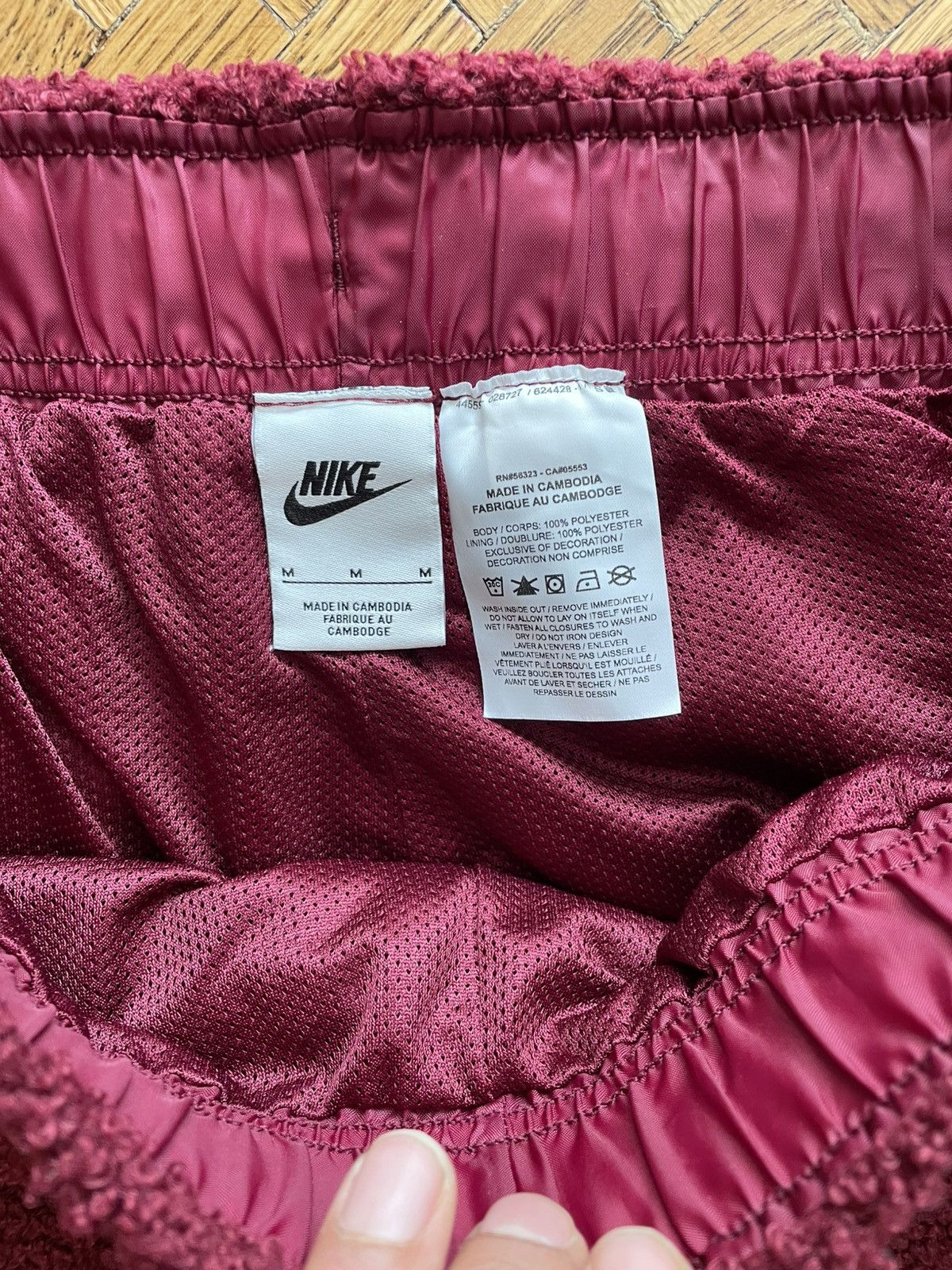 Nike Nike Winterized Maroon Fleece Sweatpants Size US 34 / EU 50 - 5 Thumbnail