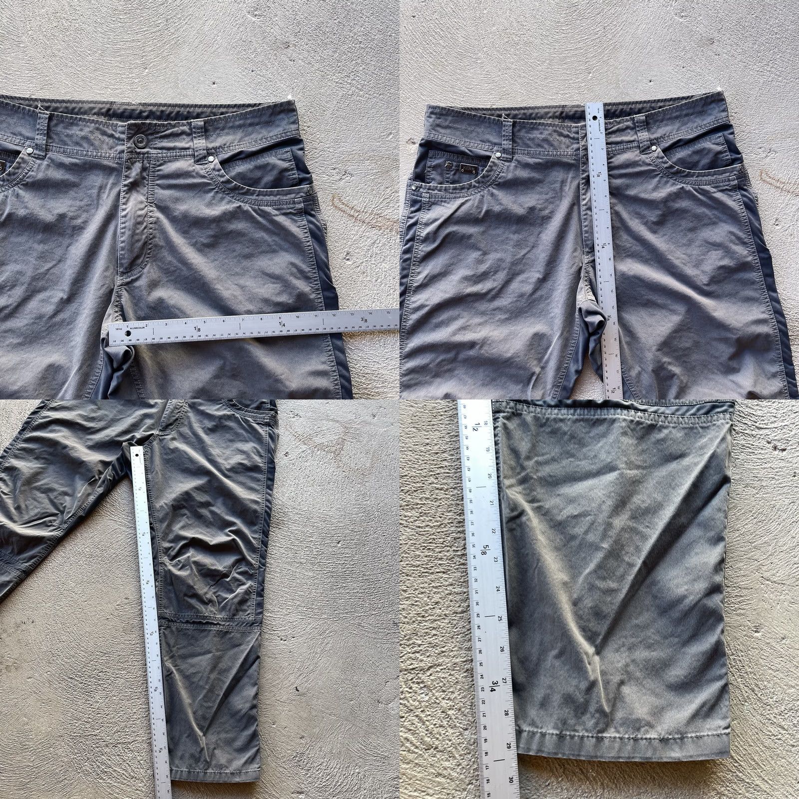 Vintage Kuhl Pants Mens 38x30 Gray Radikl Straight Fit Stretch Climbing Outdoor Hike Pants Carpenter Regular 30in Inseam Gray Mens Size US 38 / EU 54 - 9 Thumbnail