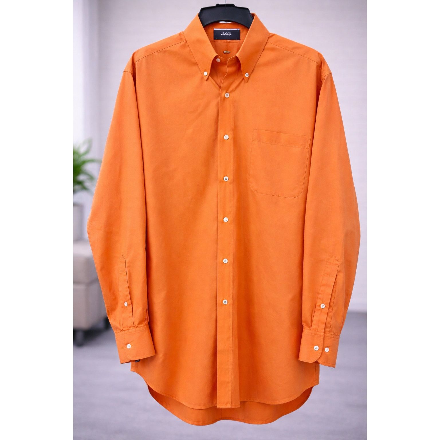 Izod IZOD Orange Button Down Shirt Large 16 34/35 Long Sleeve Size US L / EU 52-54 / 3 - 1 Thumbnail