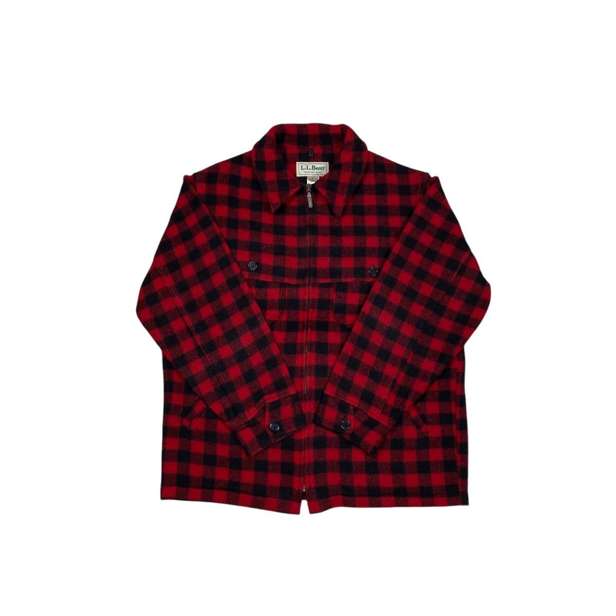 L.L. Bean × Vintage Vintage L.L.Bean Plaid Wool Hunting Work Jacket Size US M / EU 48-50 / 2 - 4 Thumbnail
