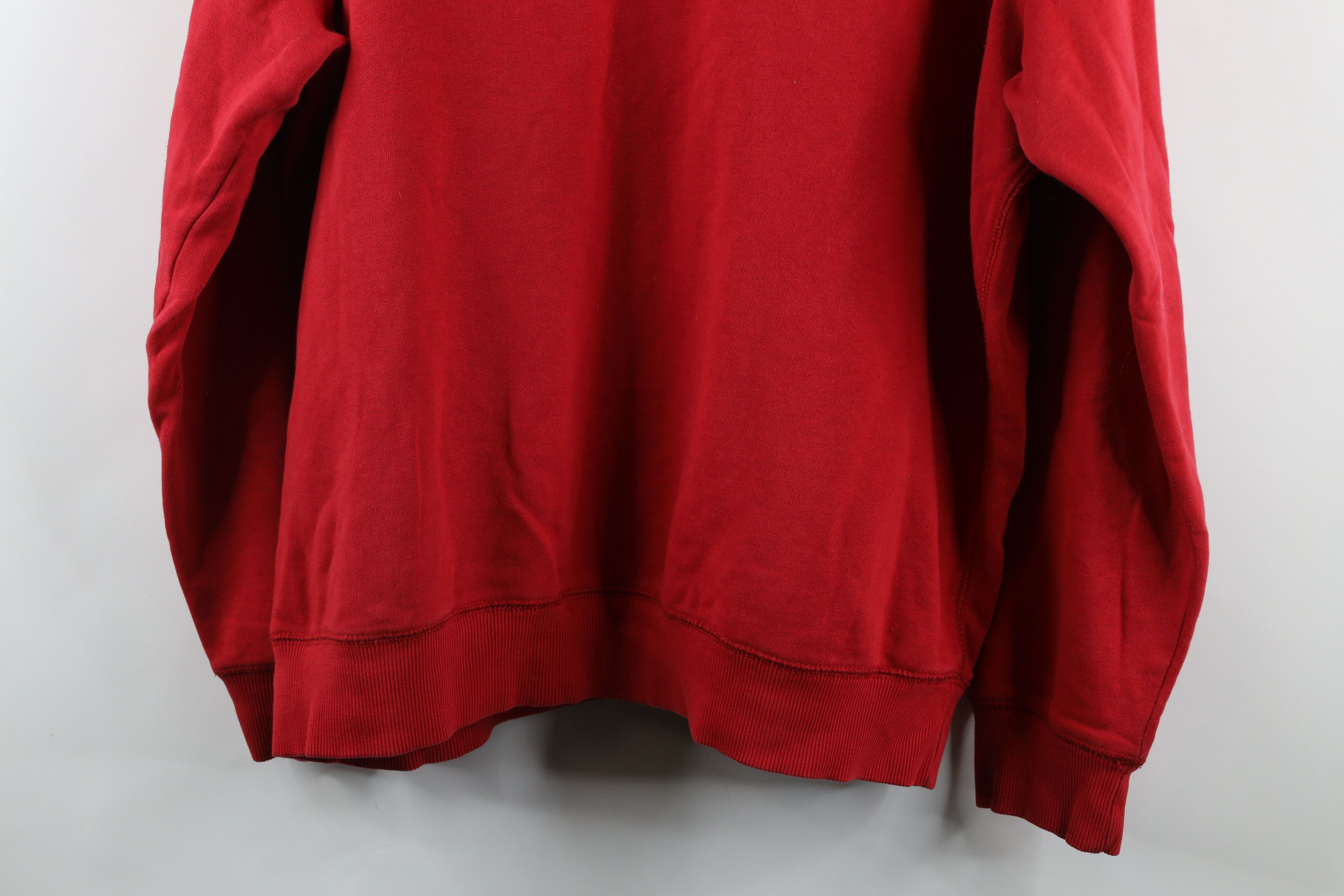 Nike Vintage Nike Travis Scott Mini Swoosh Hoodie Sweatshirt Red Size US XXL / EU 58 / 5 - 13 Thumbnail