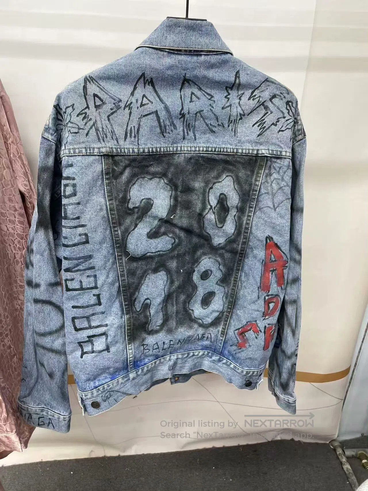 Balenciaga Balenciaga Graffiti Denim Jacket. Size US M / EU 48-50 / 2 - 6 Thumbnail